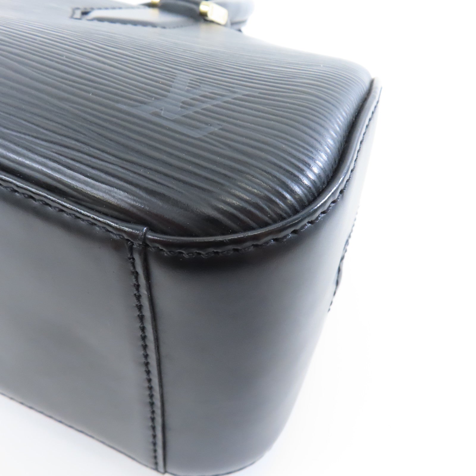 LOUIS VUITTON Epi Jasmin金扣手挽袋黑色