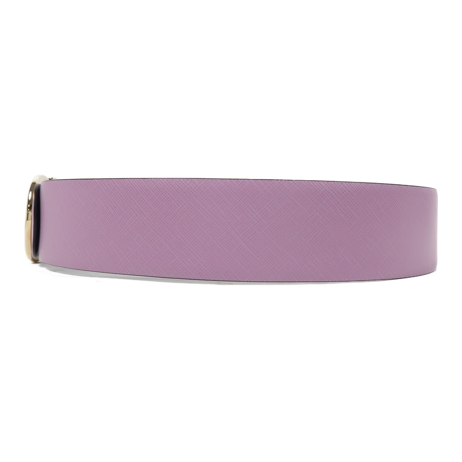 Salvatore Ferragamo 牛皮皮革Belt金扣皮帶紫色