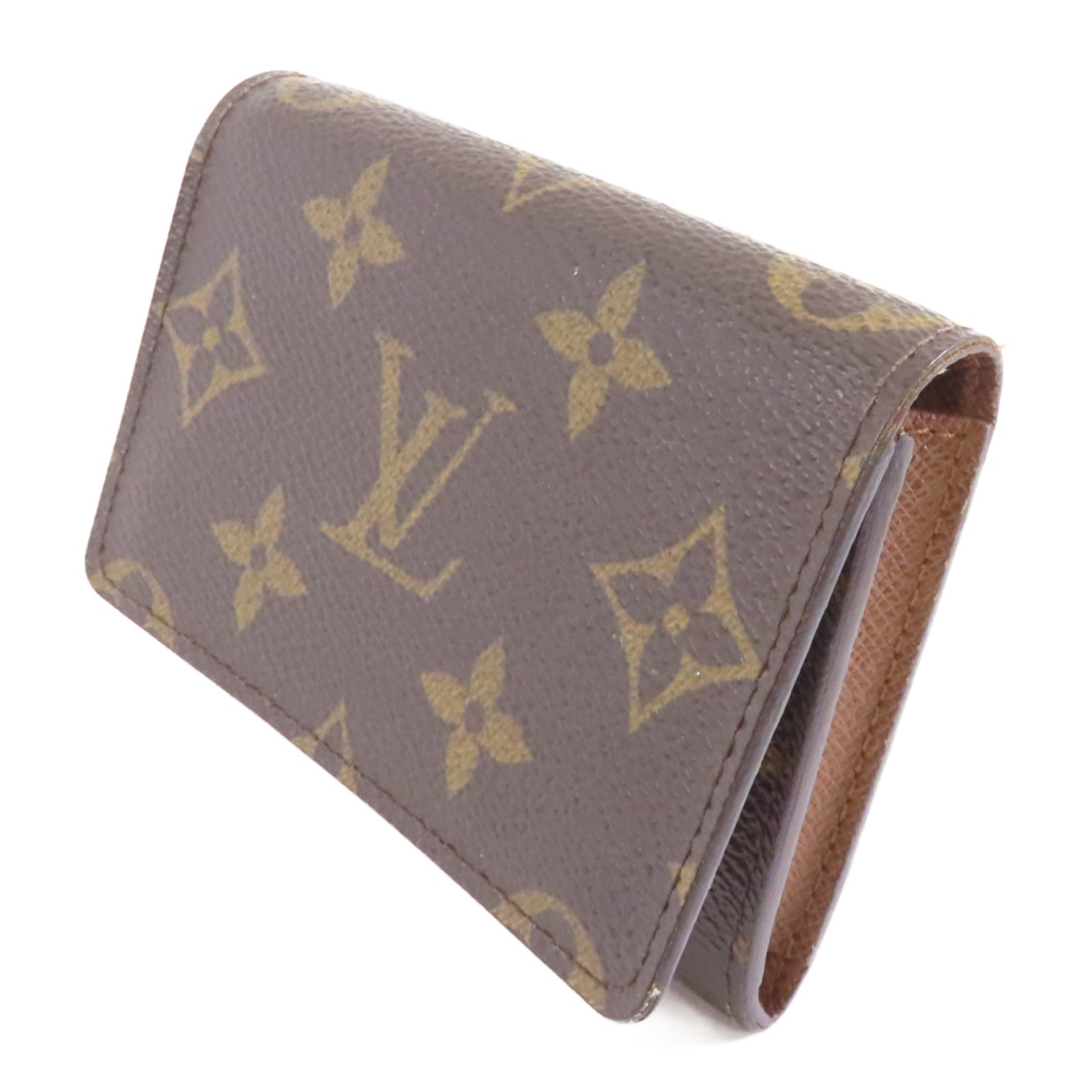 LOUIS VUITTON Monogram Card Case卡片套棕色