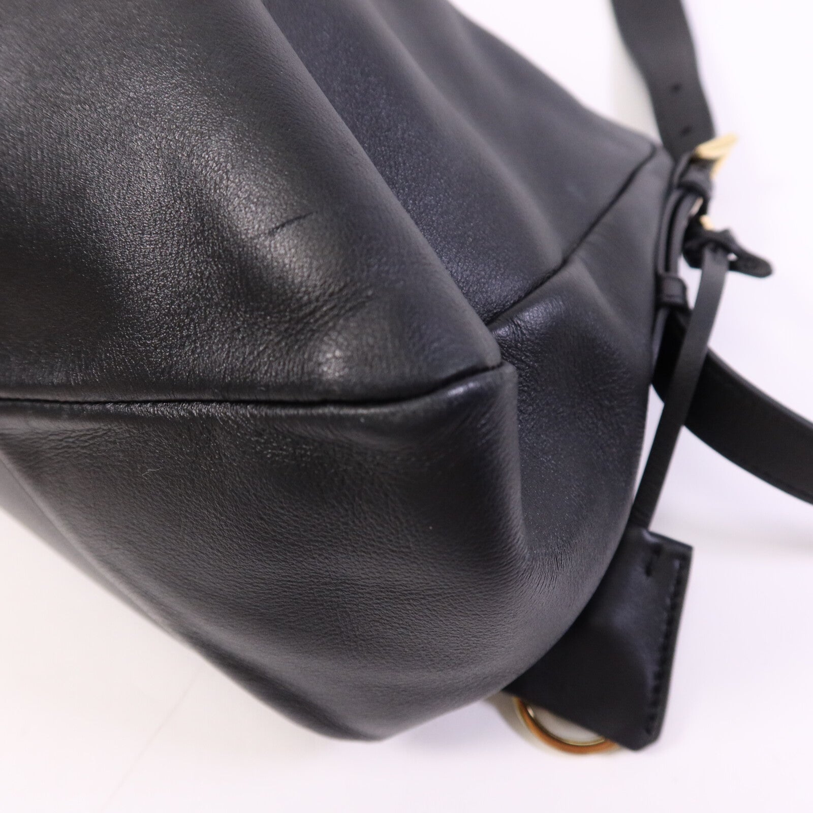 PRADA 【激減優惠】羊皮皮革Aimee金扣肩背袋