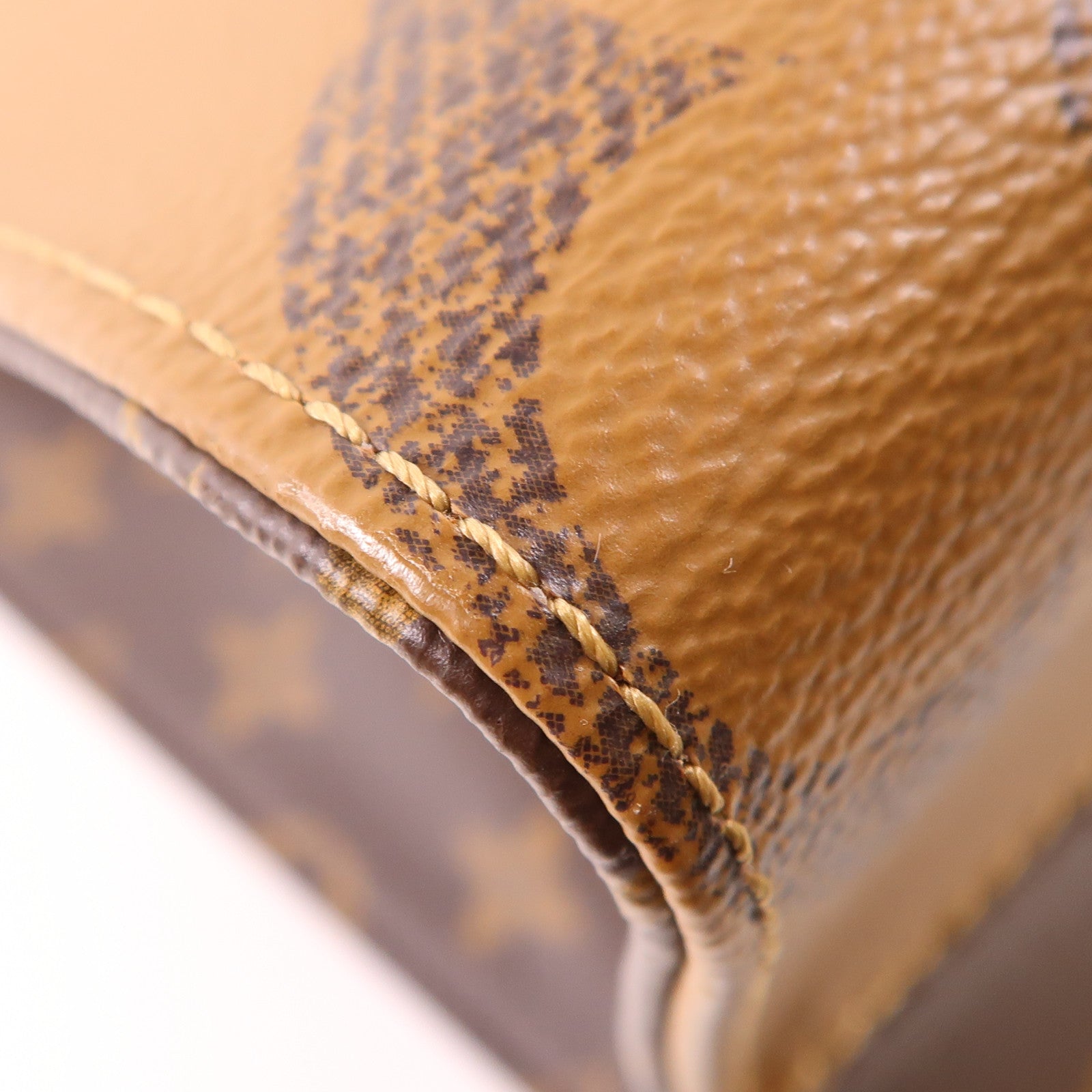 LOUIS VUITTON Monogram Giant On The Go MM金扣手挽肩背兩用袋