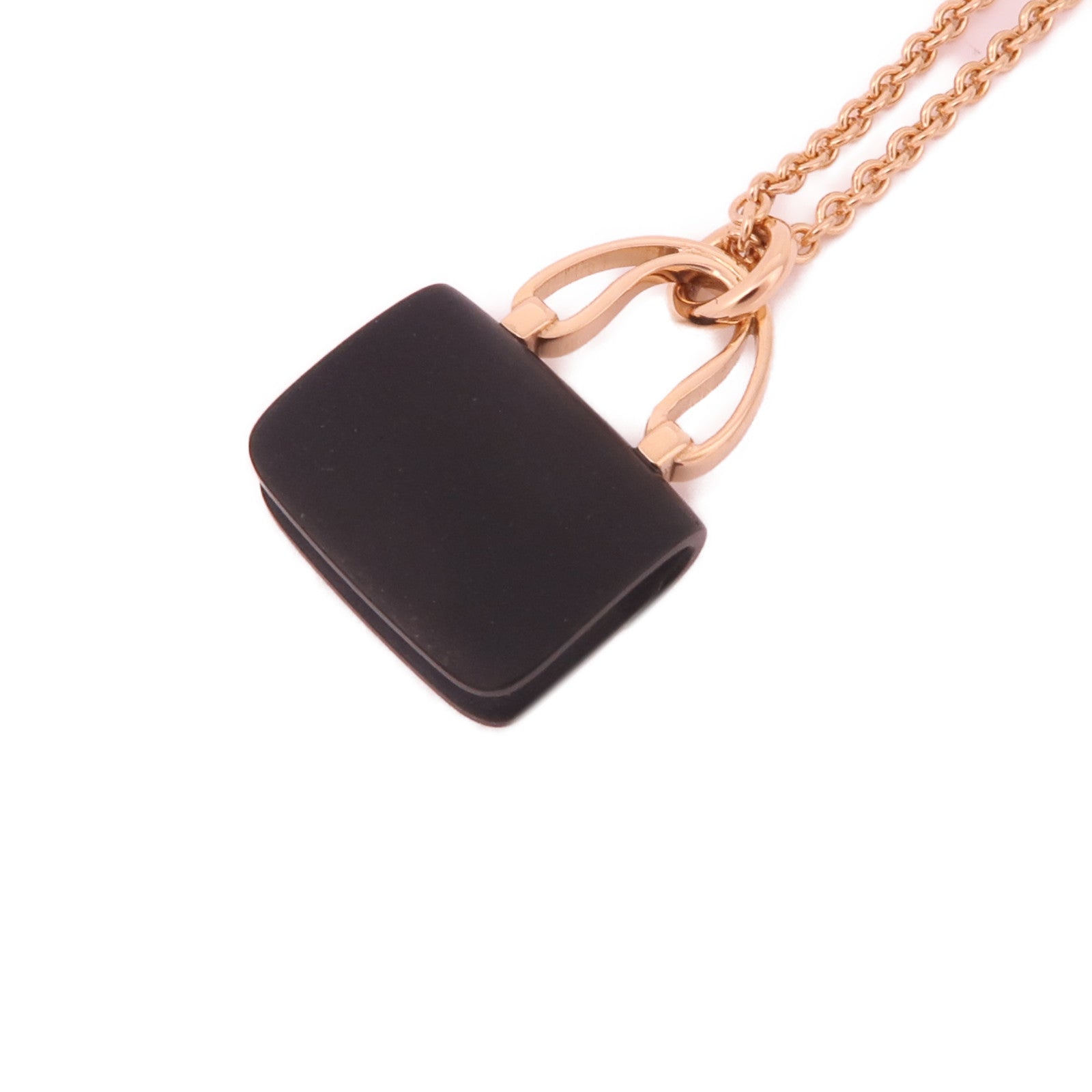 HERMES 18K玫瑰金Constance Pendant項鍊