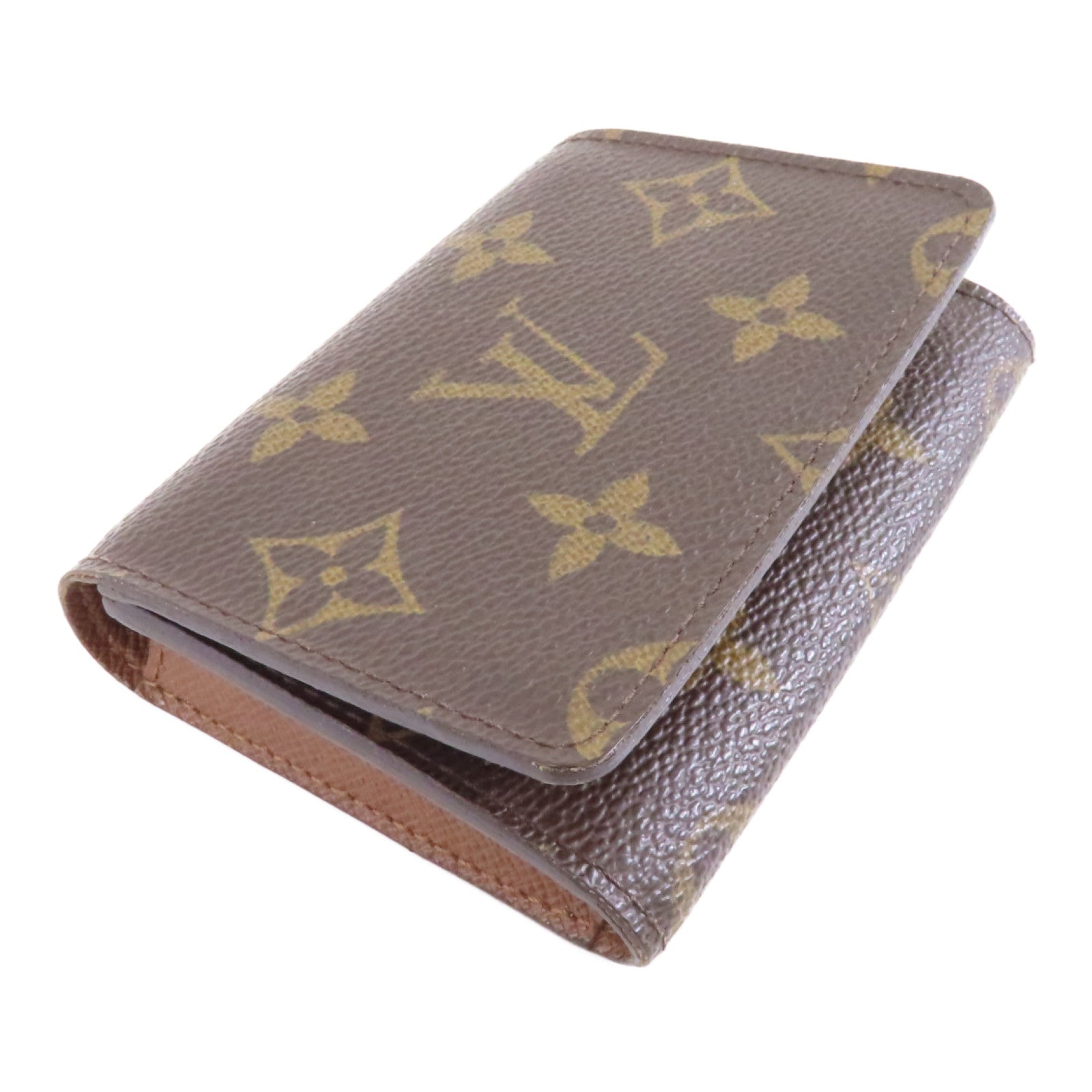 LOUIS VUITTON Monogram Card Case卡片套棕色