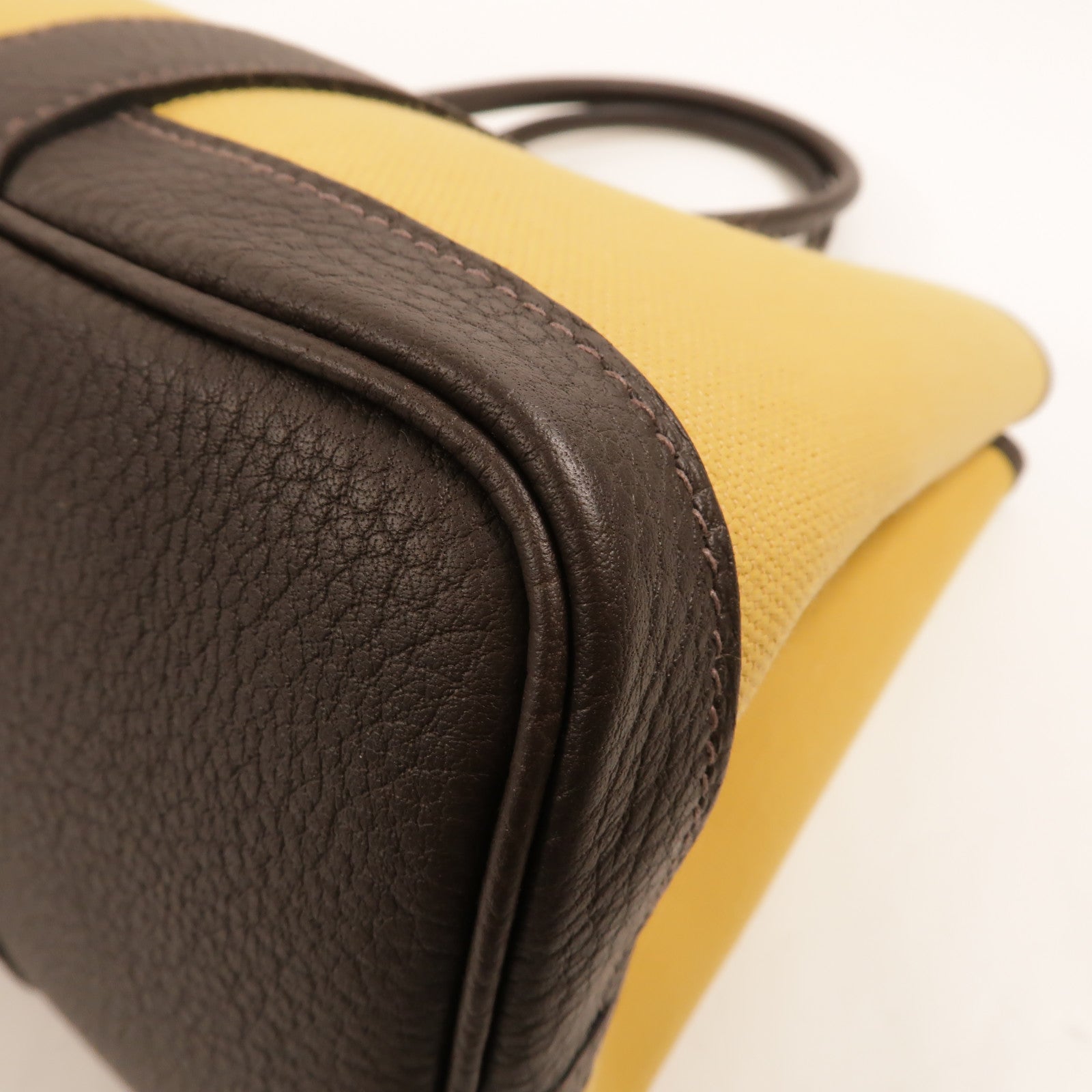 HERMES Toile H Garden Party TPM手挽袋Ebene/Paille