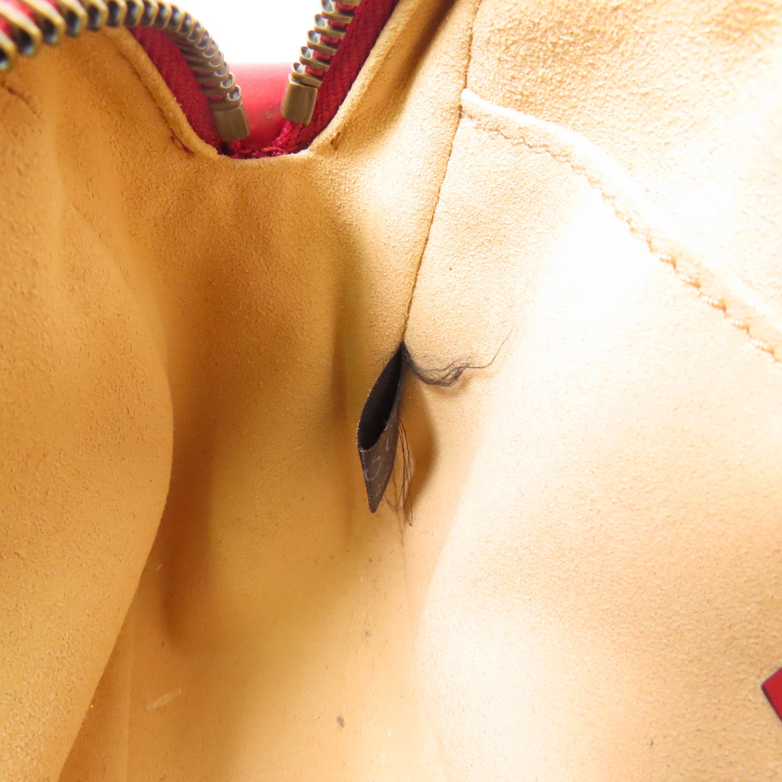 GUCCI GG GHW GG Marmont Mini Shoulder Bag 448065 Calfskin Leather Red