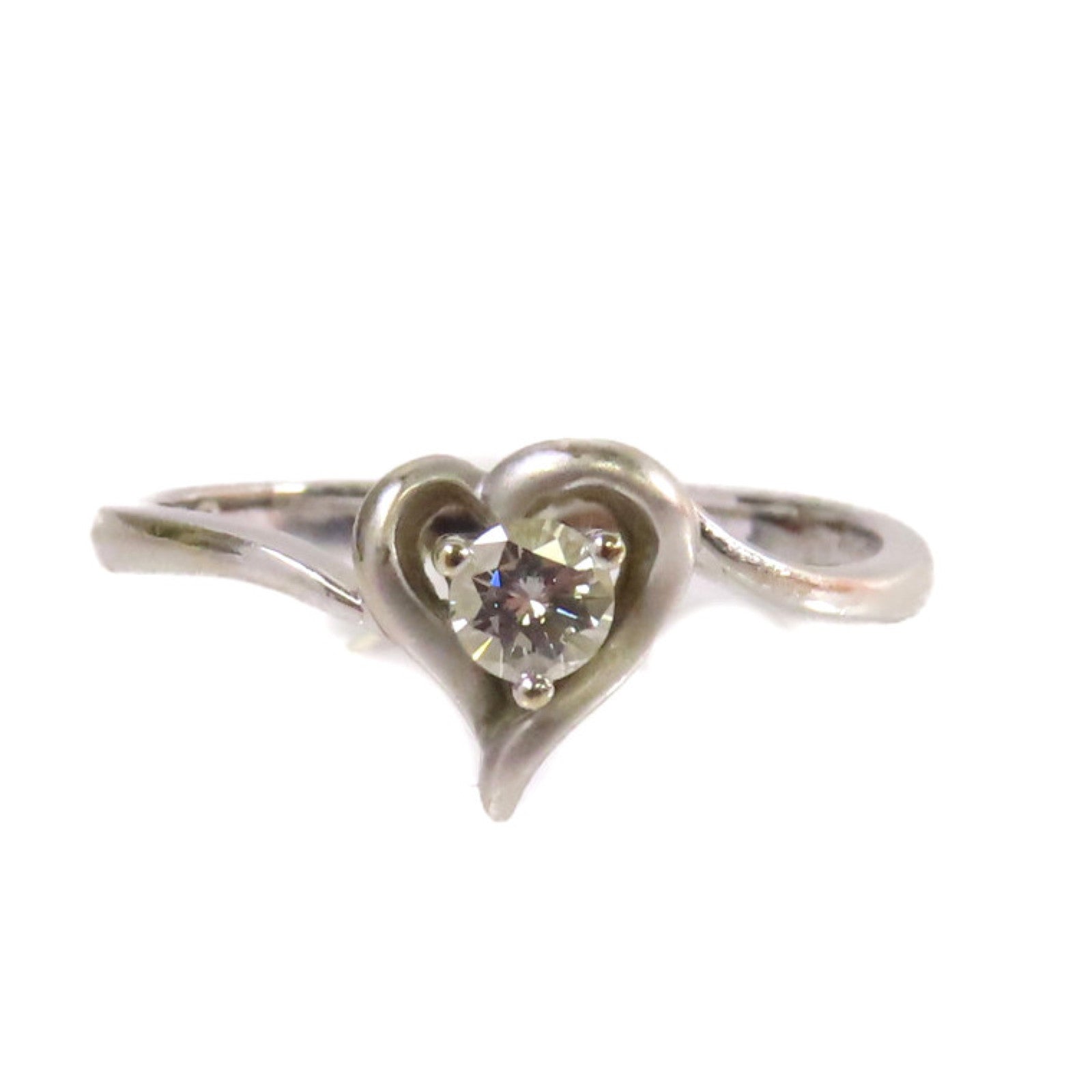 JEWELRY 【激減優惠】18K白金/0.12ct鑽石Diamond Ring戒指US#6