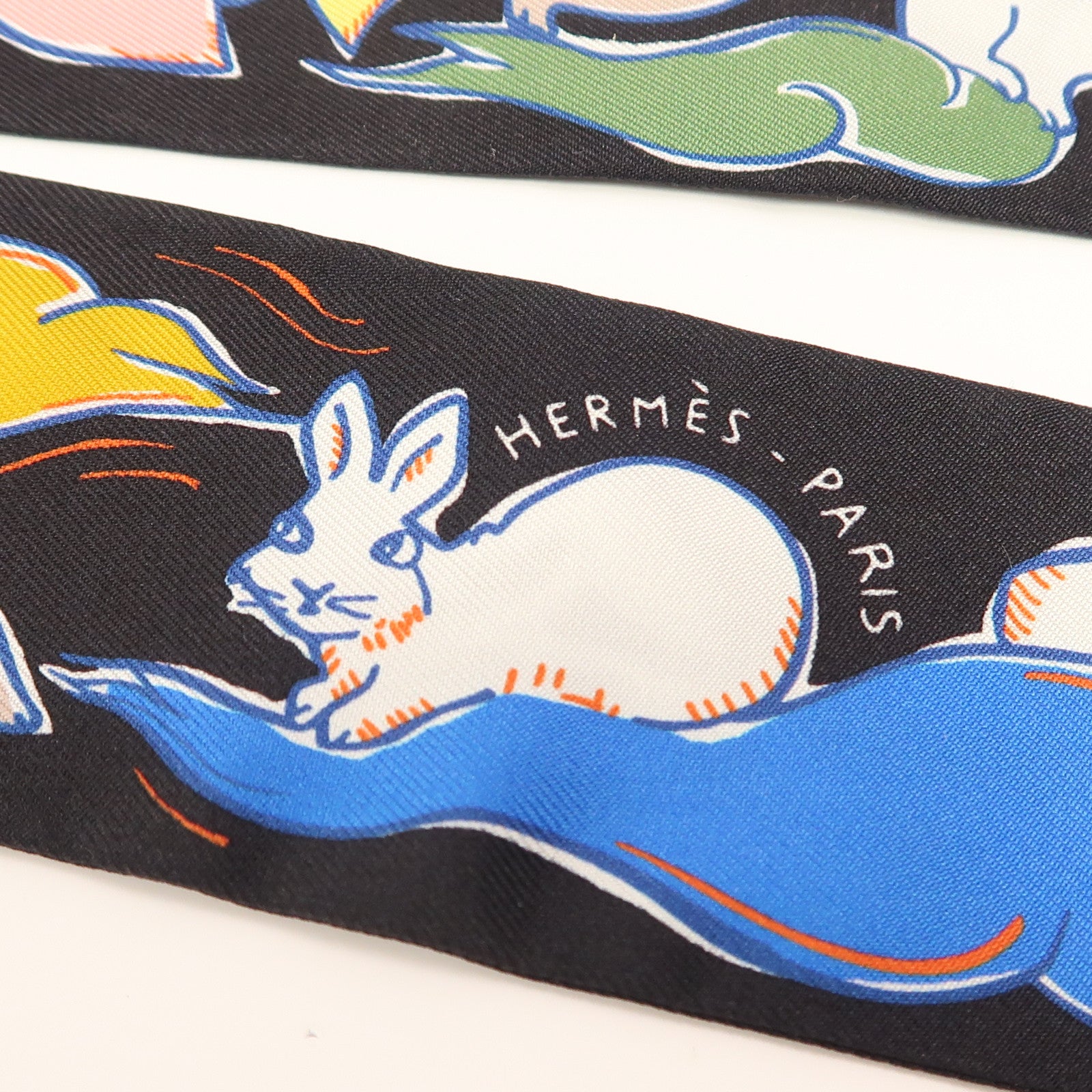 HERMES 絲質Twilly絲巾