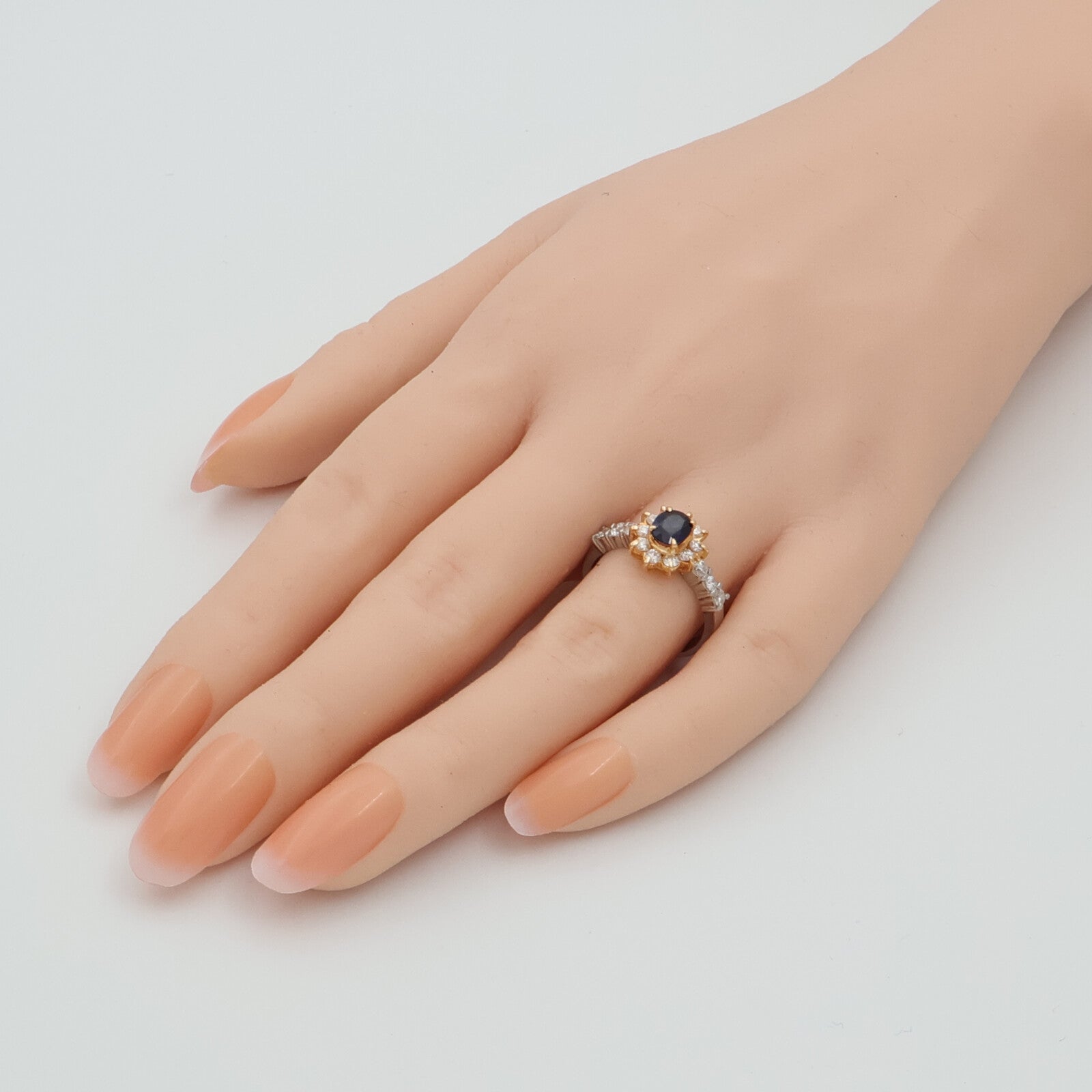 JEWELRY PT900鉑金/18K黃金/藍寶石Sapphire鑽石戒指