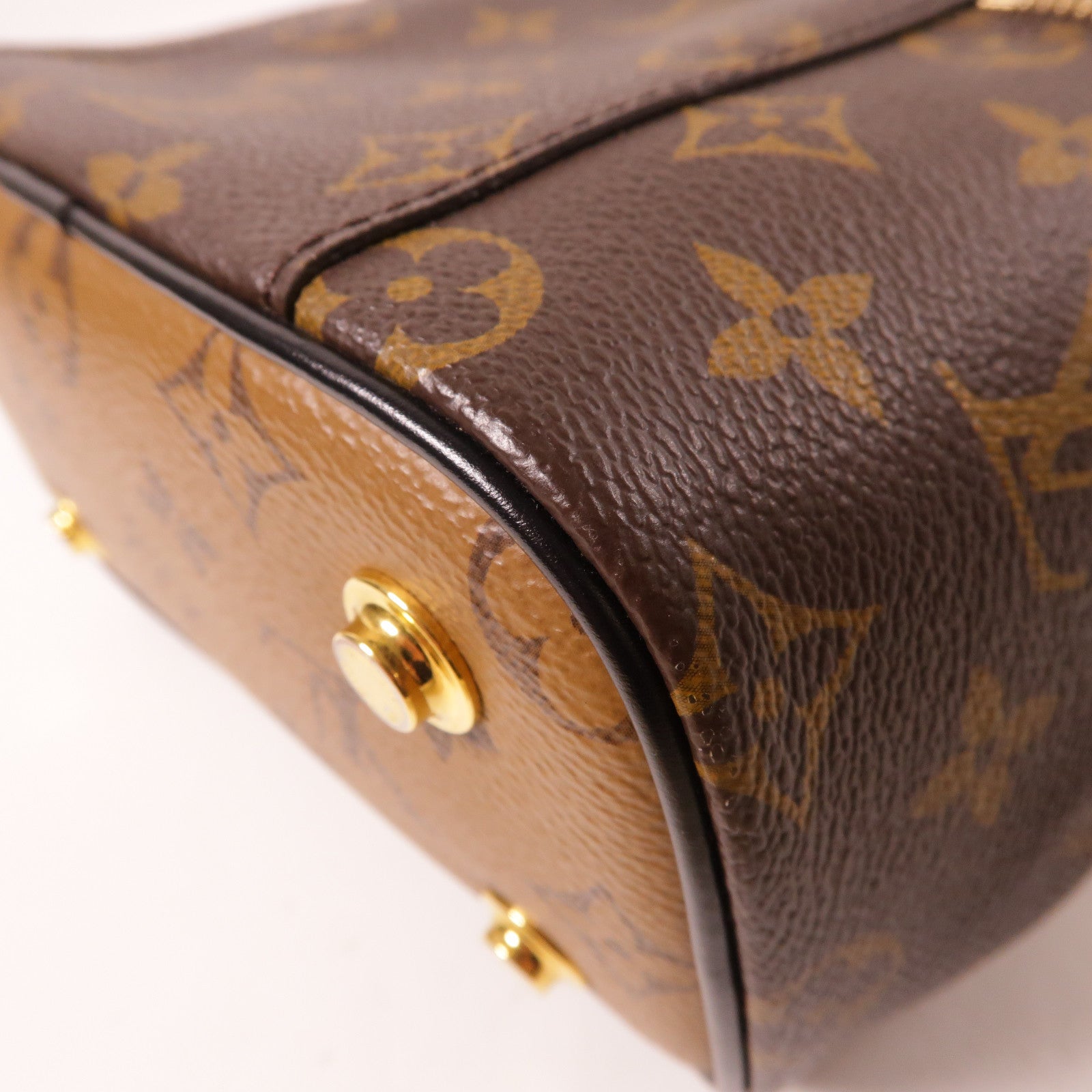 LOUIS VUITTON Monogram Vanity PM金扣手挽肩背兩用袋啡色