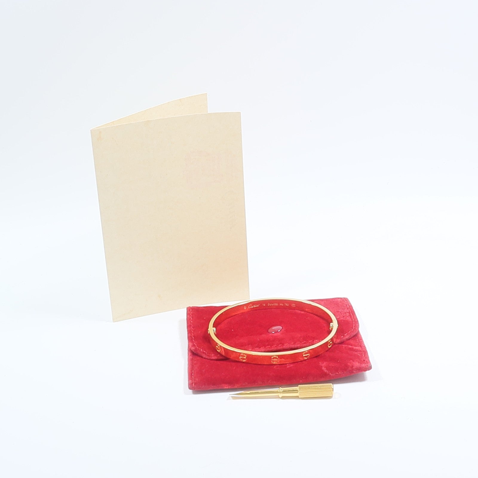 CARTIER 18K黃金Love Bracelet手鐲