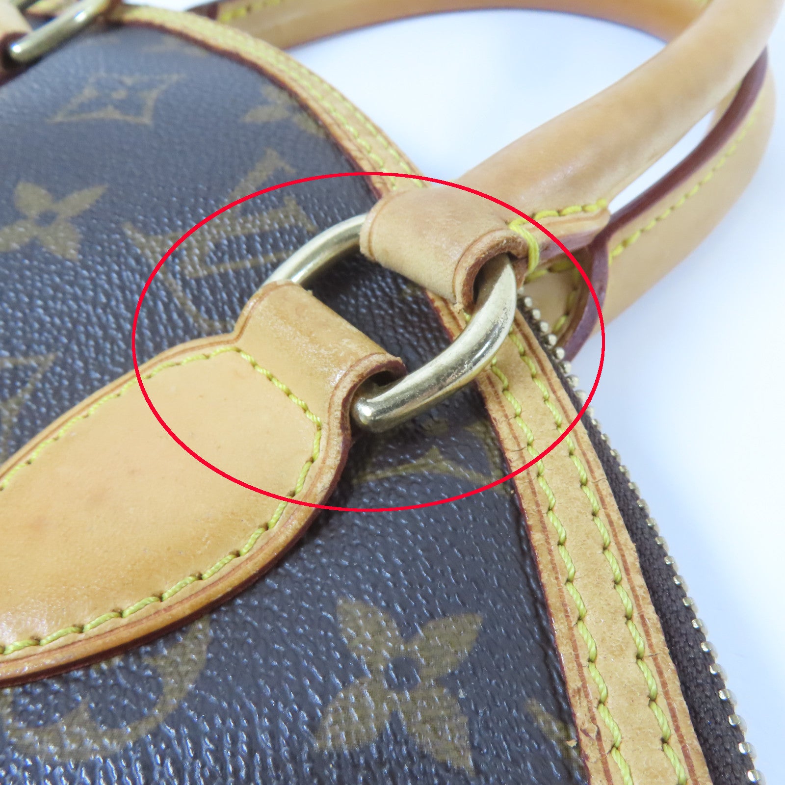 LOUIS VUITTON Monogram Lockit金扣手挽袋啡色