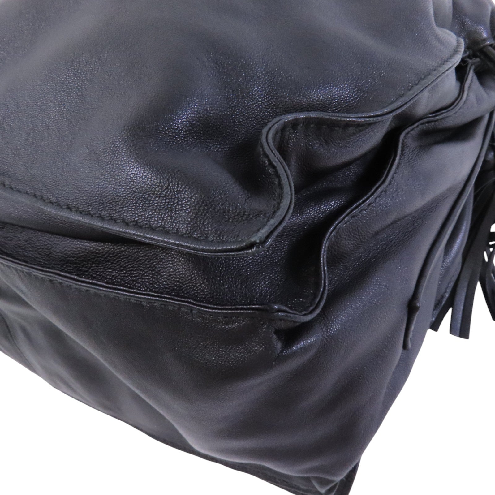 LOEWE 羊皮皮革Shoulder Bag金扣肩背袋