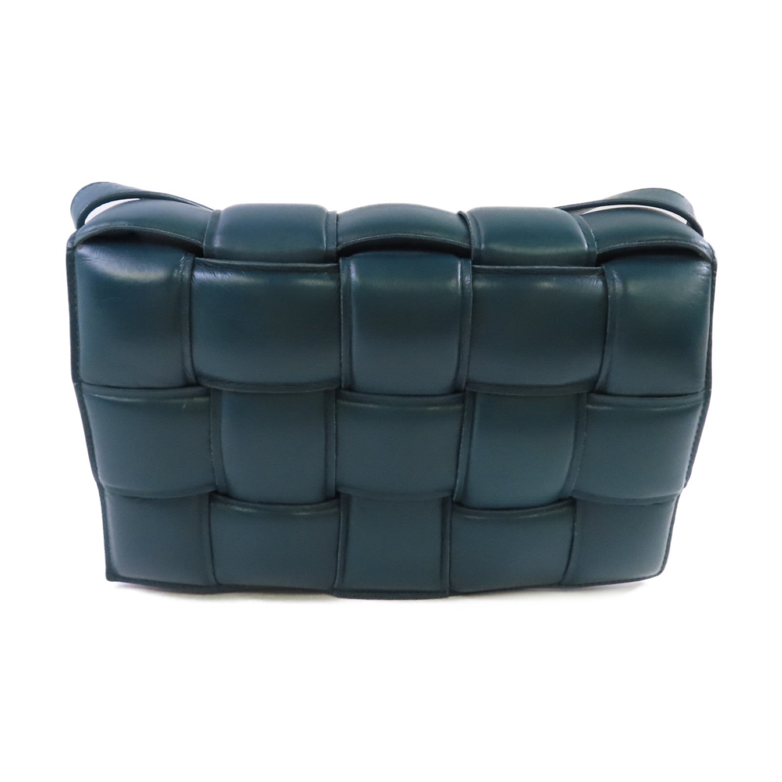 BOTTEGA VENETA 羊皮皮革Padded Cassette Shoulder Bag金扣肩背袋綠色