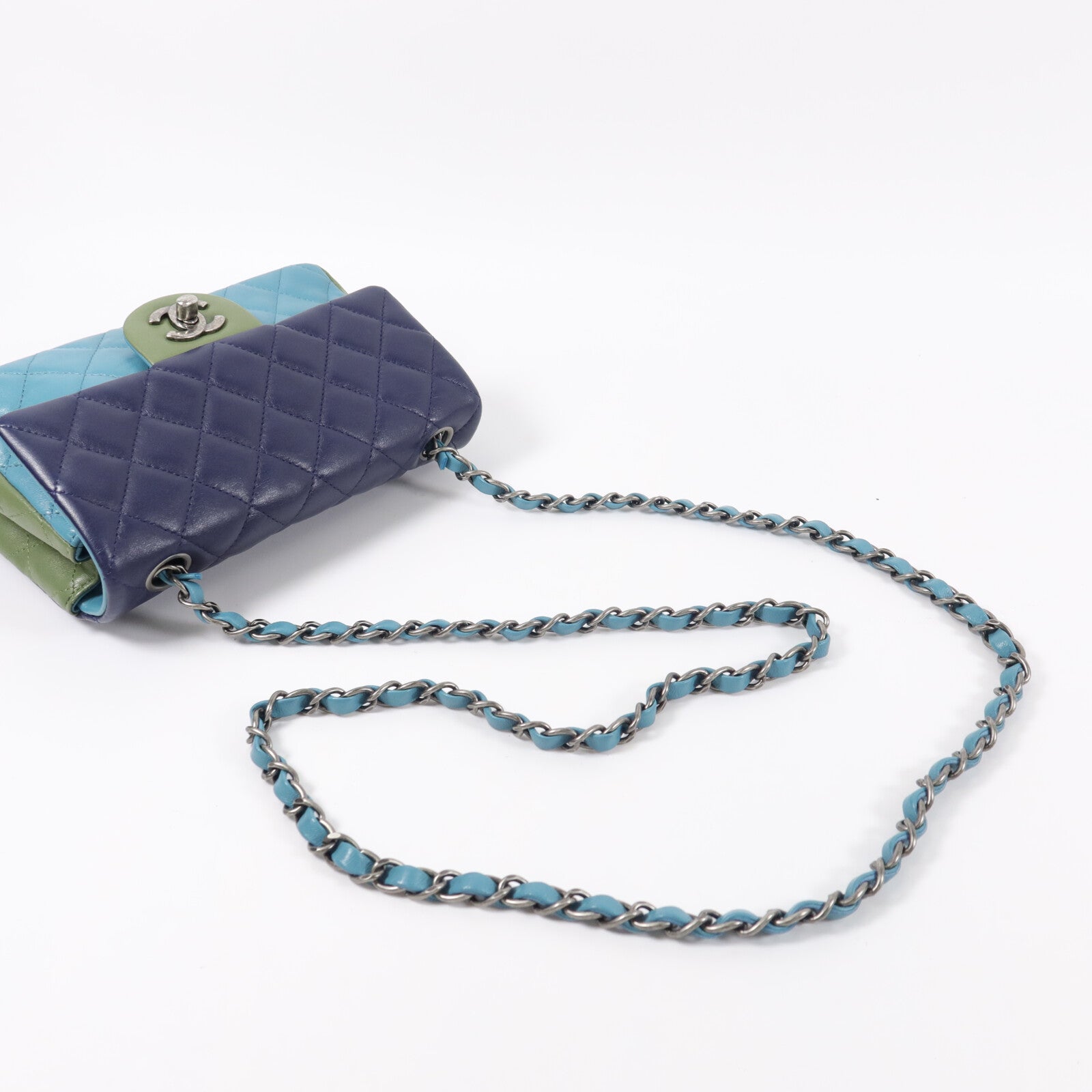 CHANEL 羊皮皮革Mini Classic 20鏈帶肩背袋