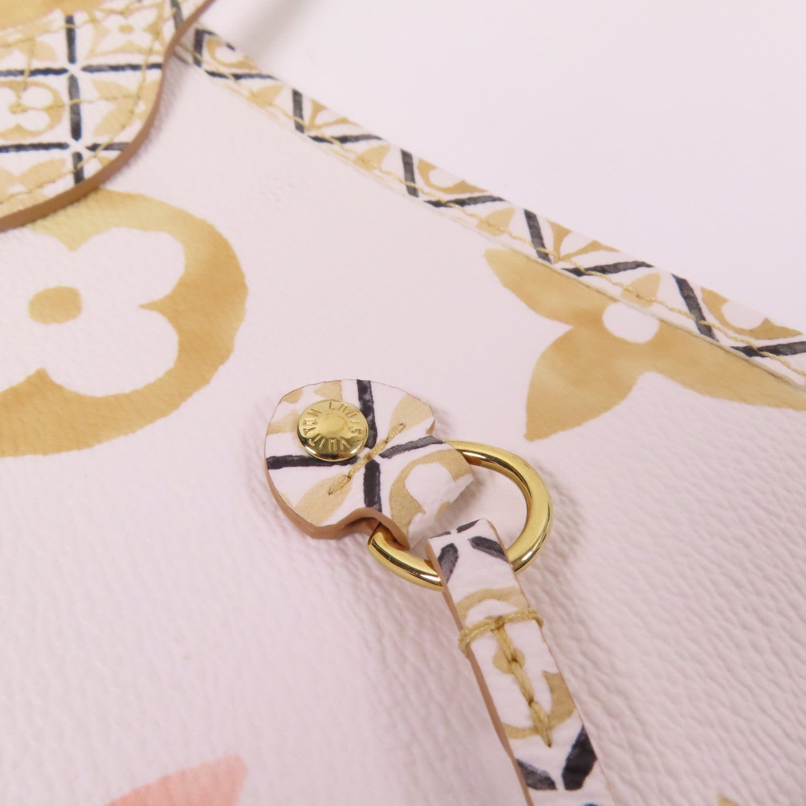 LOUIS VUITTON LV GHW Neverfull MM Tote Bag M22978 Monogram Giant White