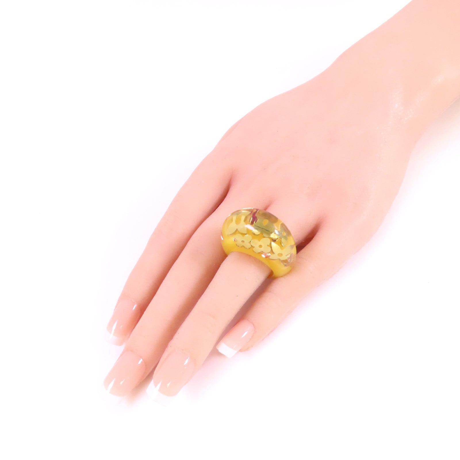 LOUIS VUITTON Resin Inclusion Ring戒指US#6.25