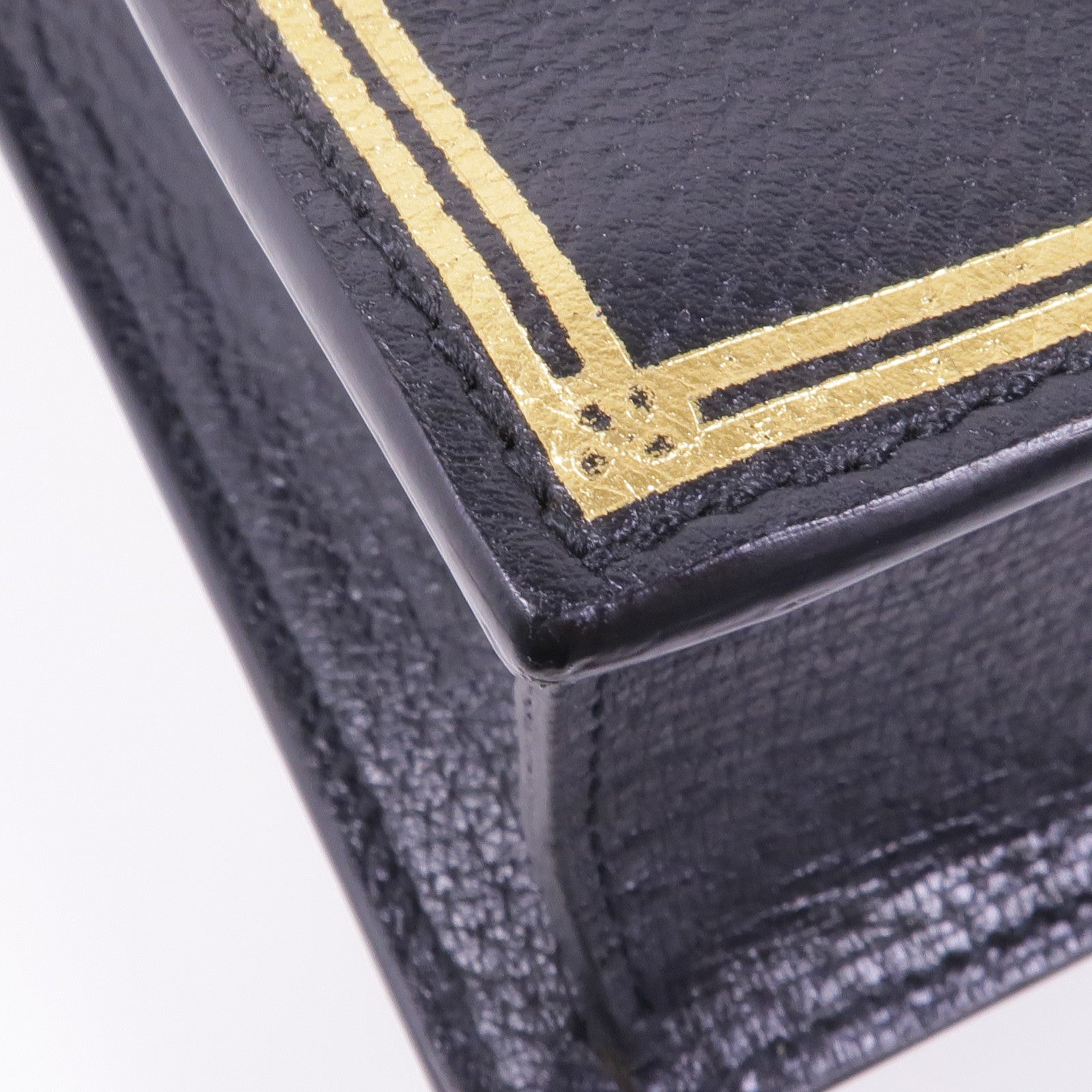 GUCCI GG GHW 2 Way Shoulder Bag 513907 Calfskin Leather Black