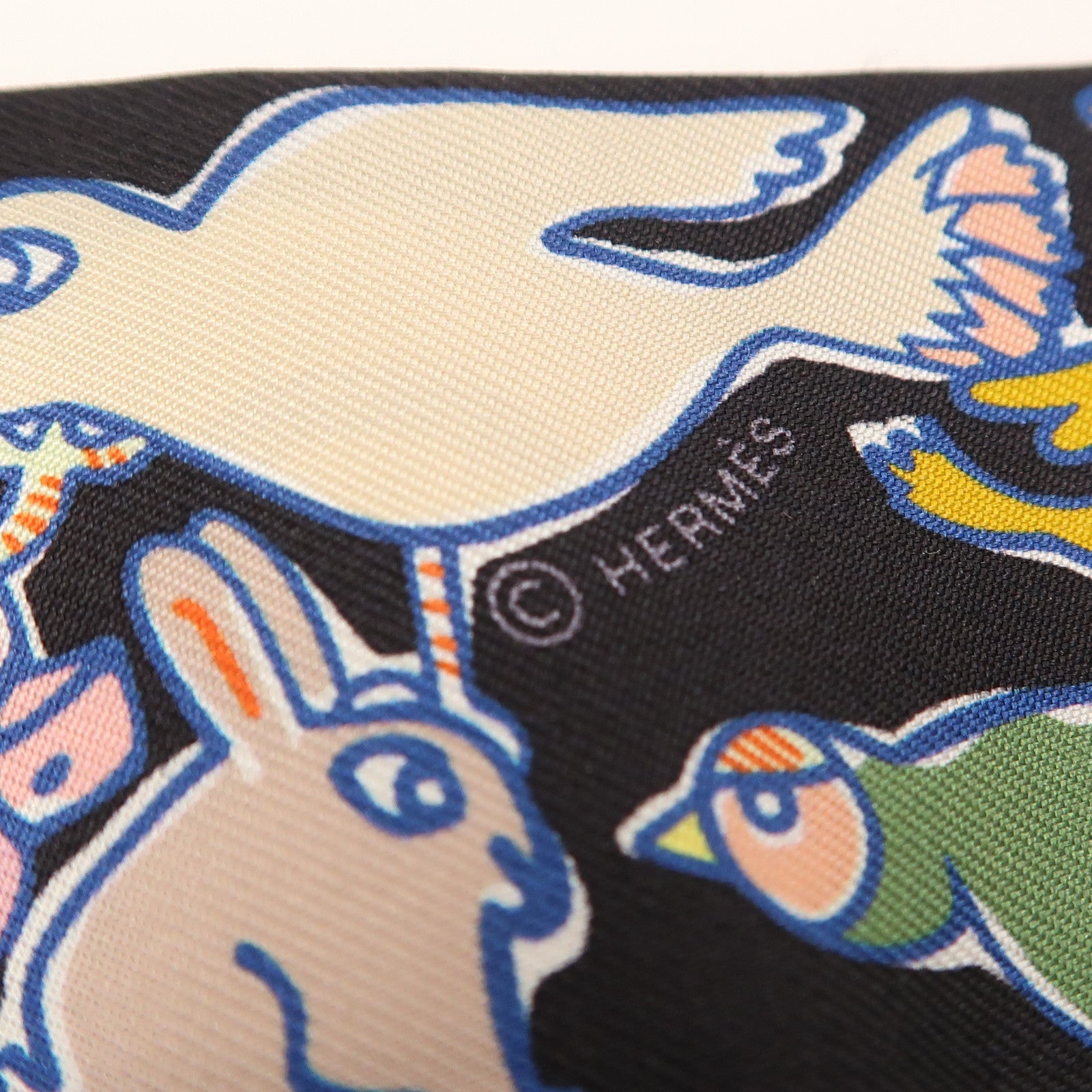 HERMES 絲質Twilly絲巾