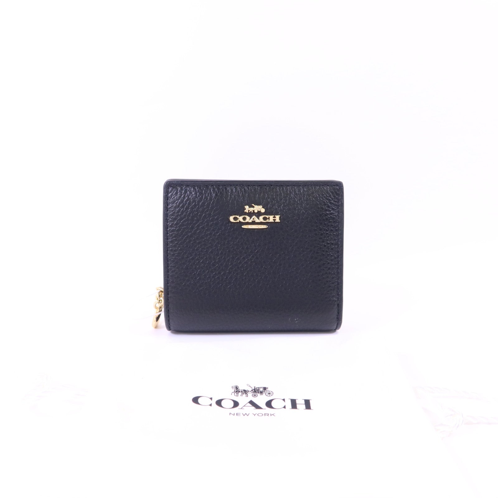 COACH 牛皮皮革Wallet金扣錢包
