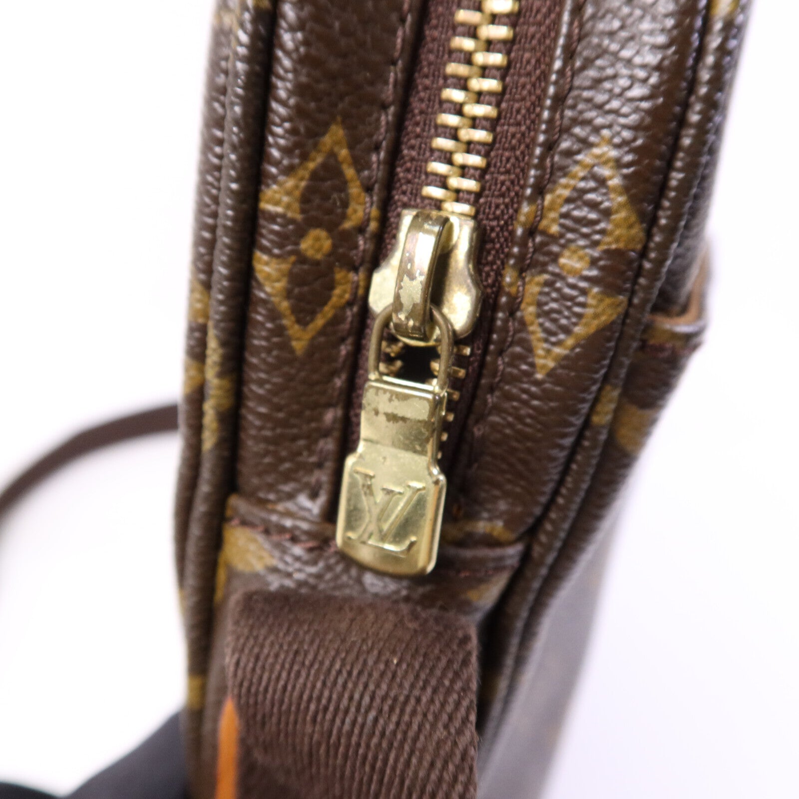 LOUIS VUITTON Monogram Trotteur Beaubourg金扣肩背袋