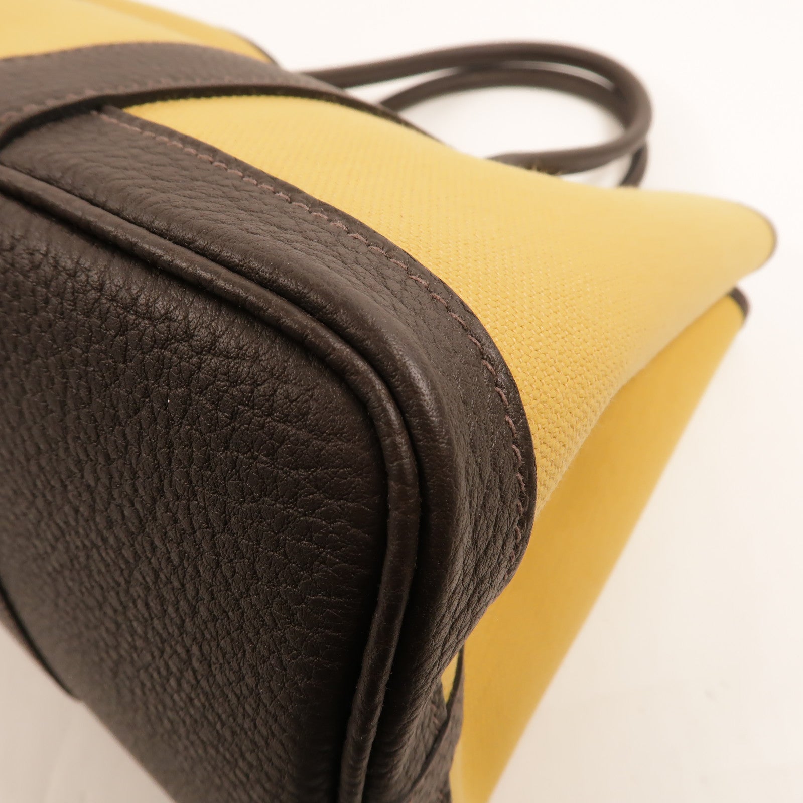 HERMES Toile H Garden Party TPM手挽袋Ebene/Paille