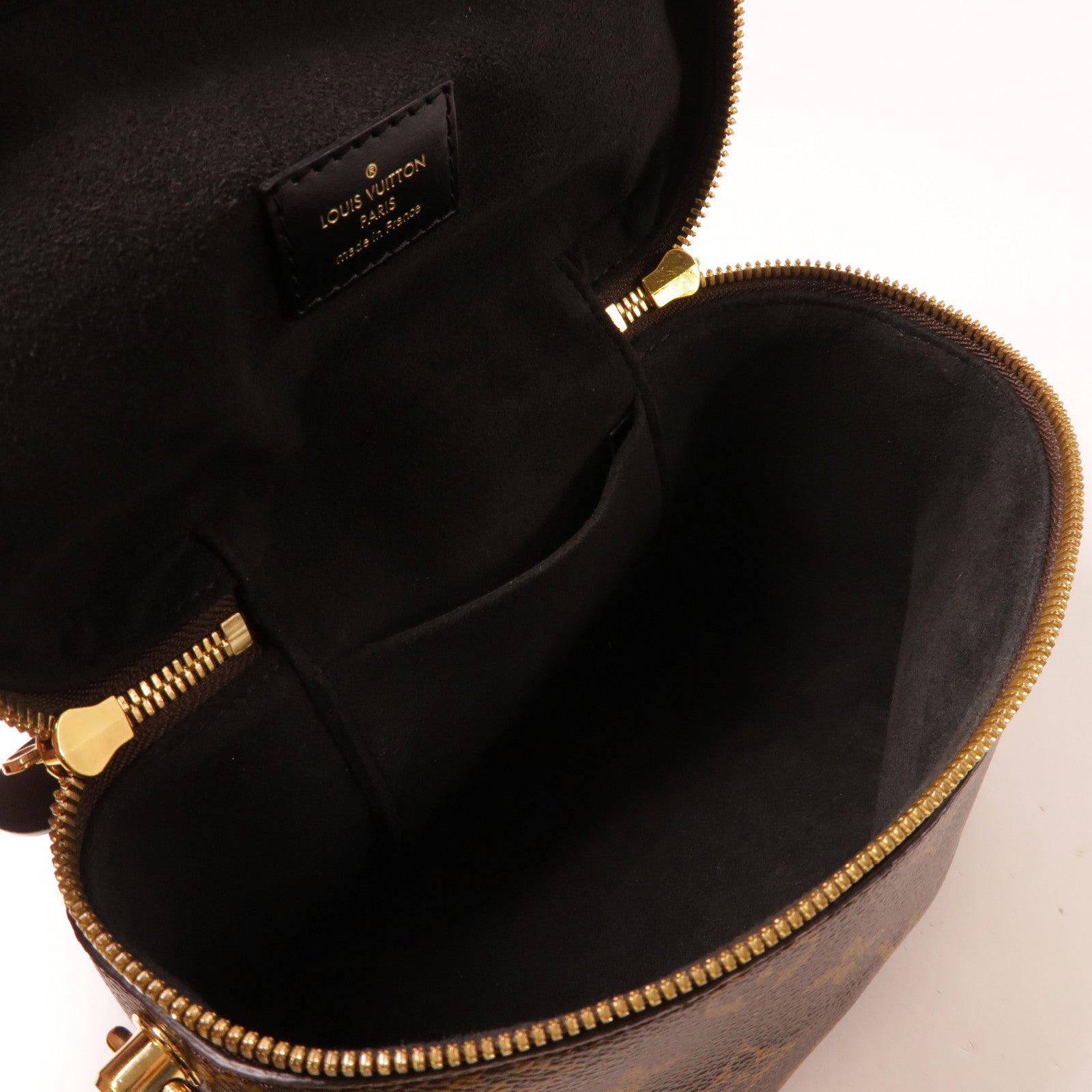 LOUIS VUITTON Monogram Vanity PM金扣手挽肩背兩用袋啡色
