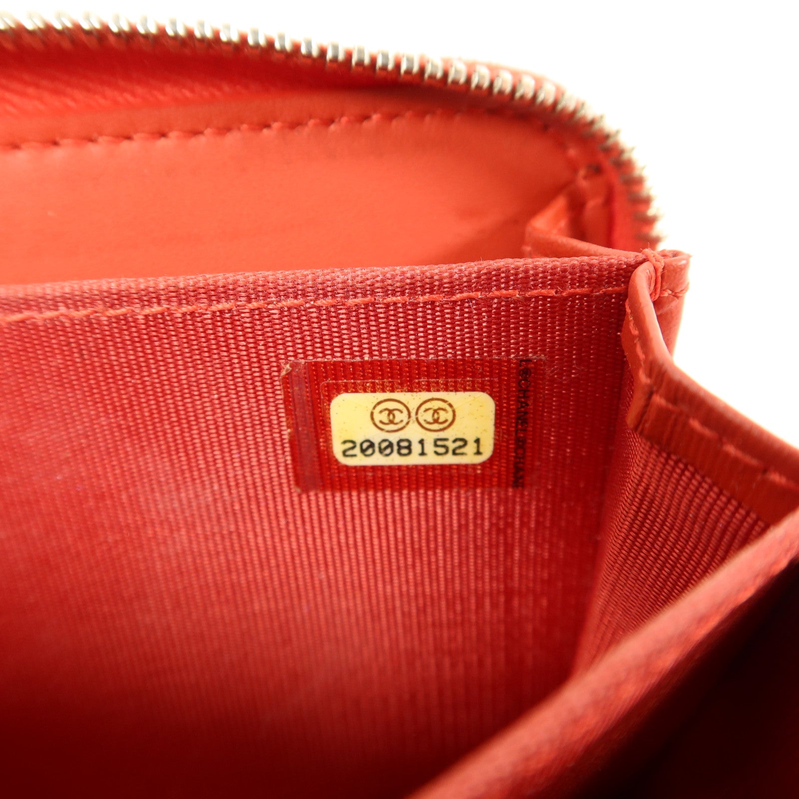 CHANEL 牛皮皮革Zipper Wallet錢包