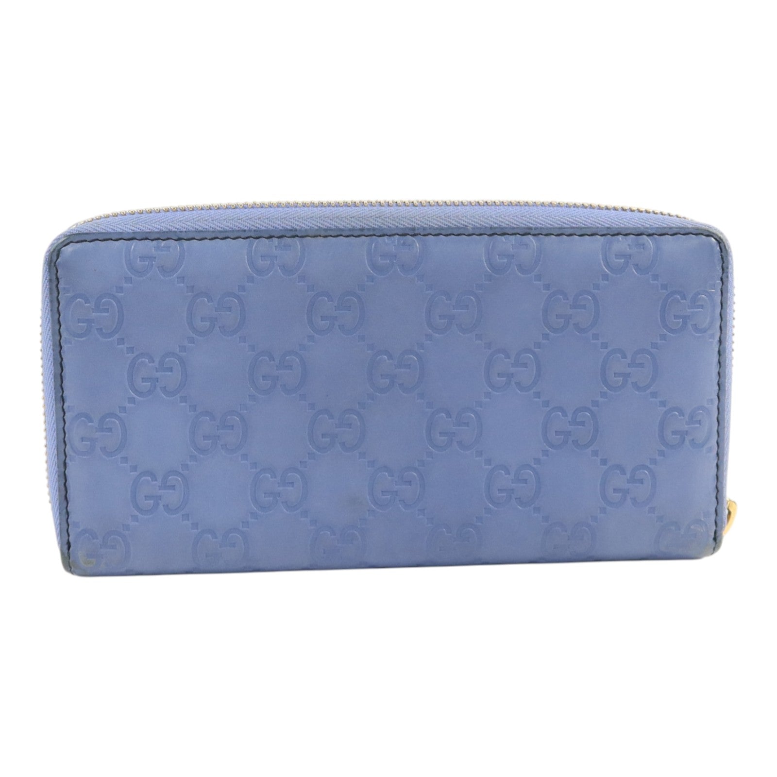 GUCCI 牛皮皮革Zipper Long Wallet金扣長錢包