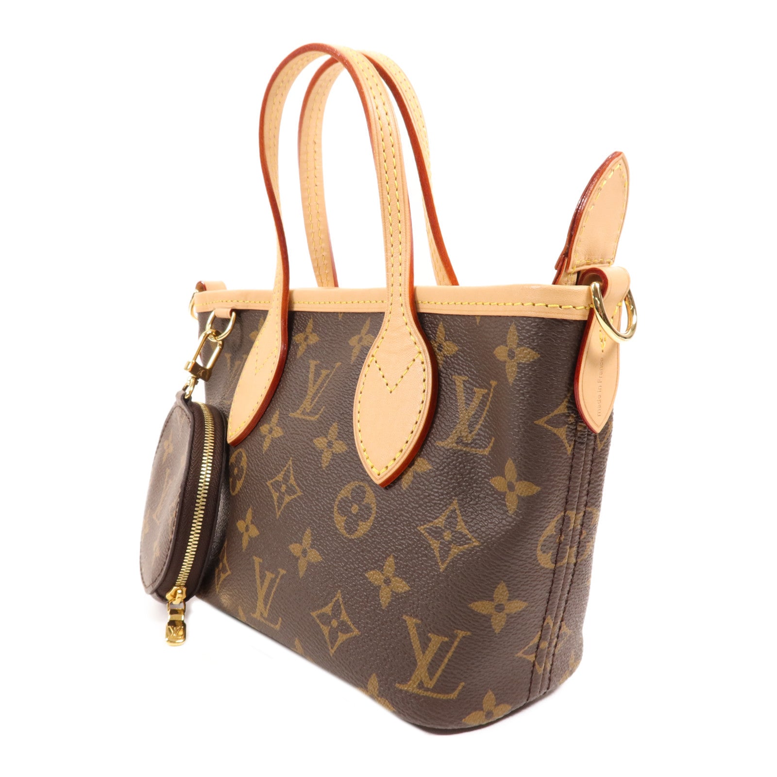 LOUIS VUITTON Monogram Neverfull BB金扣手挽肩背兩用袋