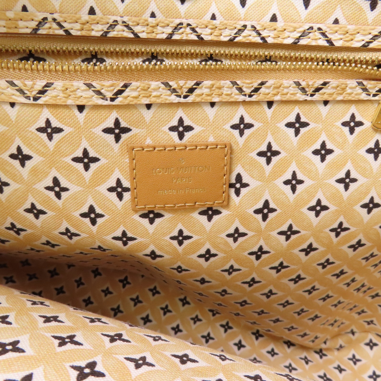 LOUIS VUITTON LV GHW Neverfull MM Tote Bag M22978 Monogram Giant White