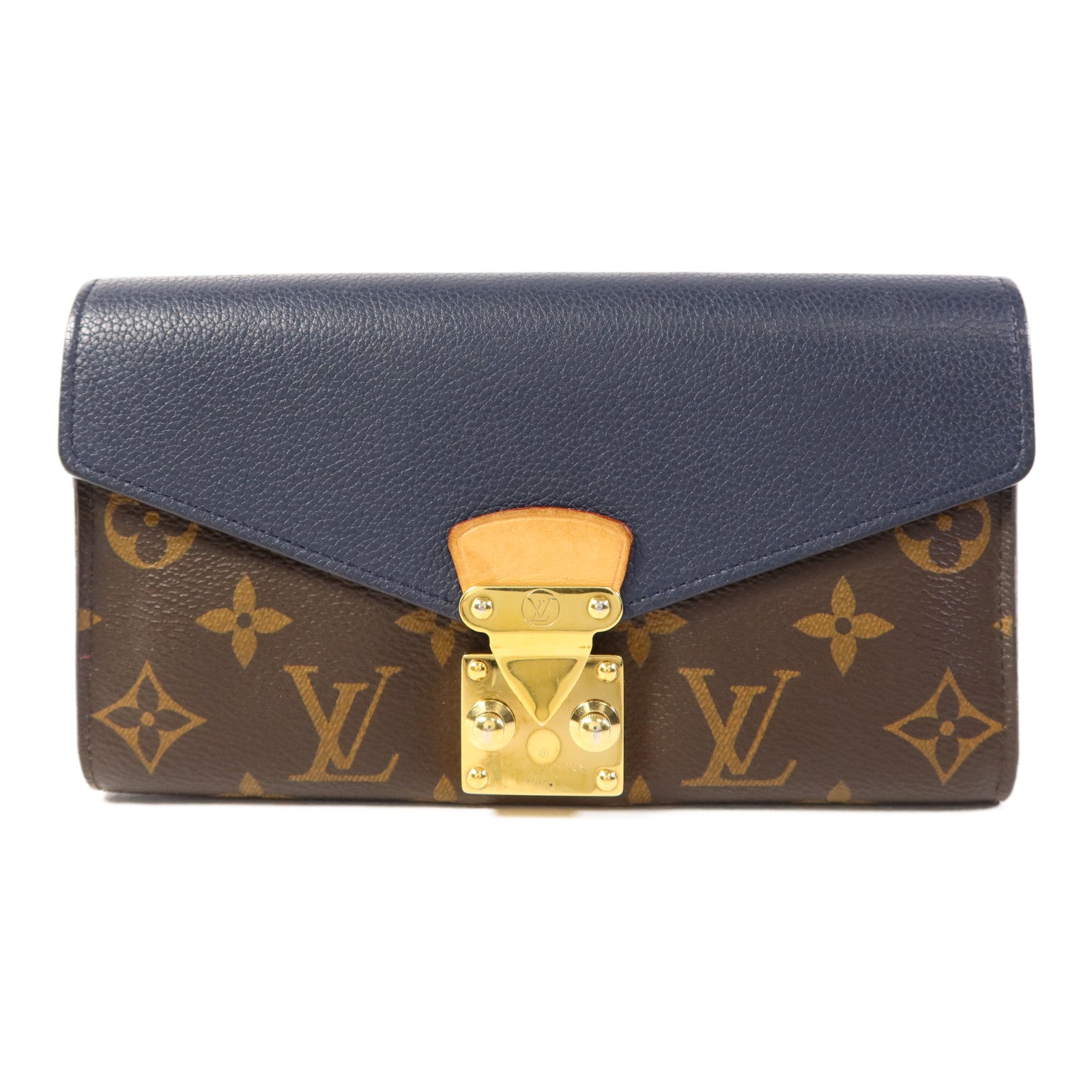 LOUIS VUITTON Monogram Palas金扣長錢包