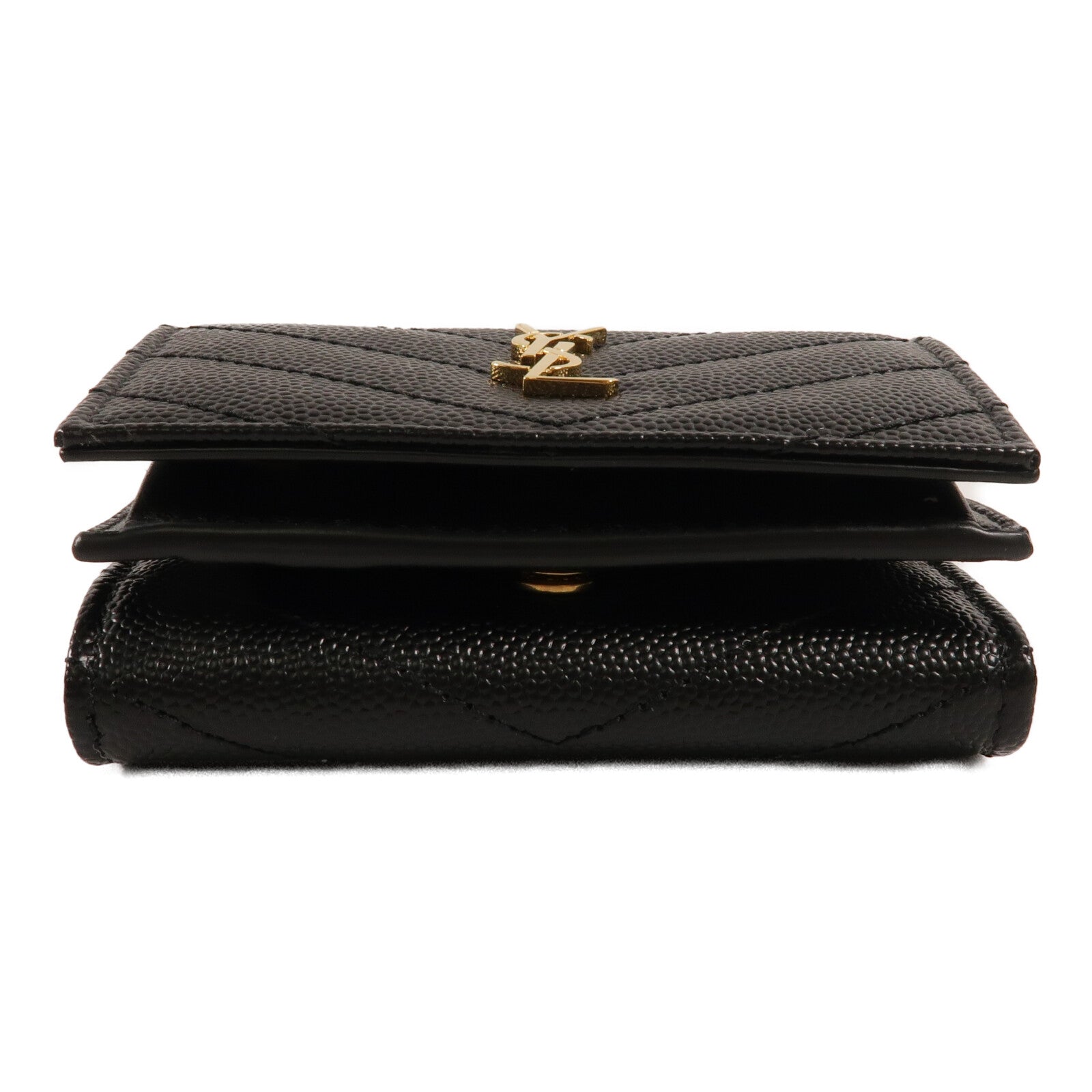 SAINT LAURENT 牛皮皮革Cassandre Matelasse Origami Tiny Wallet錢包