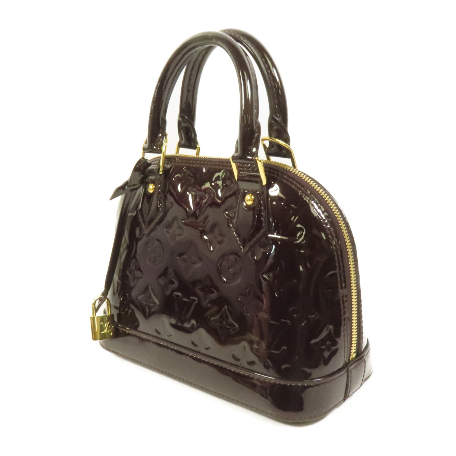 LOUIS VUITTON Vernis Alma BB金扣手挽肩背兩用袋