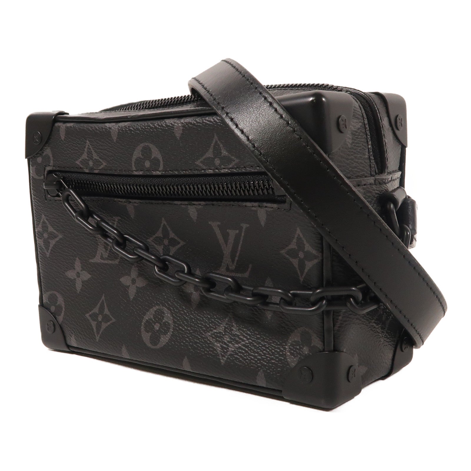 LOUIS VUITTON Monogram Eclipse Mini Soft Trunk肩背袋
