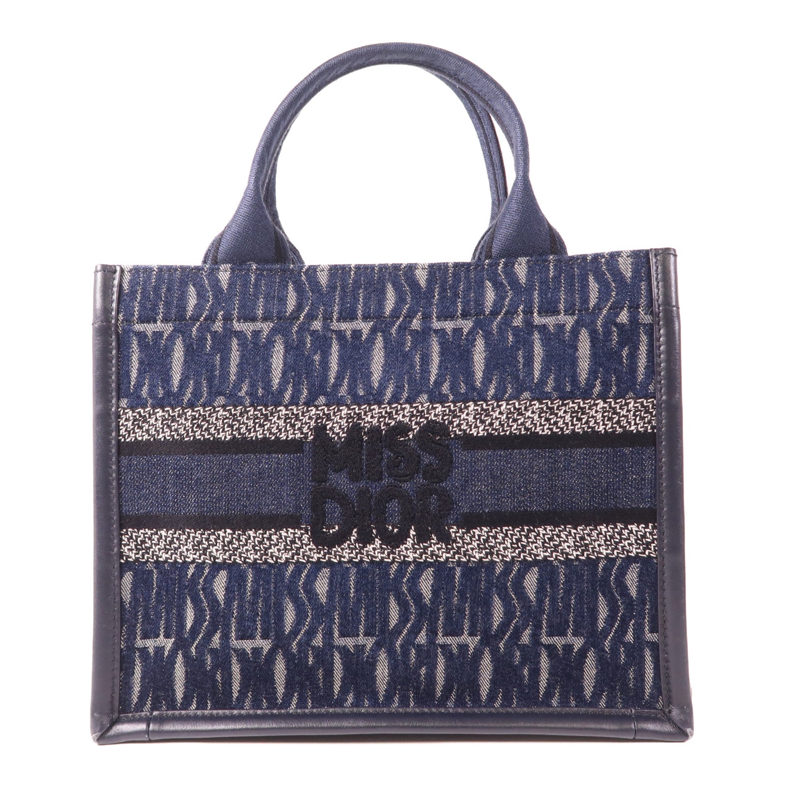 Dior 帆布Small Book Tote金扣手挽肩背兩用袋