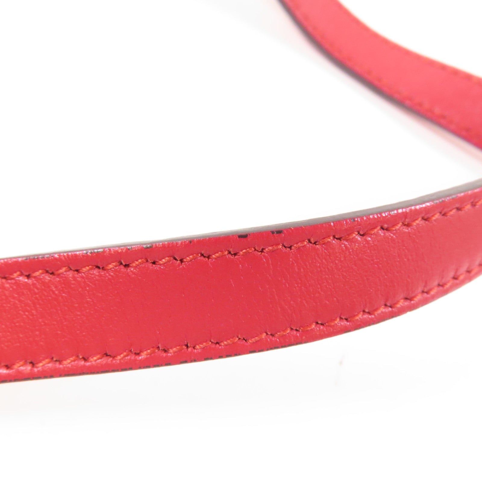 GUCCI GG GHW GG Marmont Mini Shoulder Bag 448065 Calfskin Leather Red