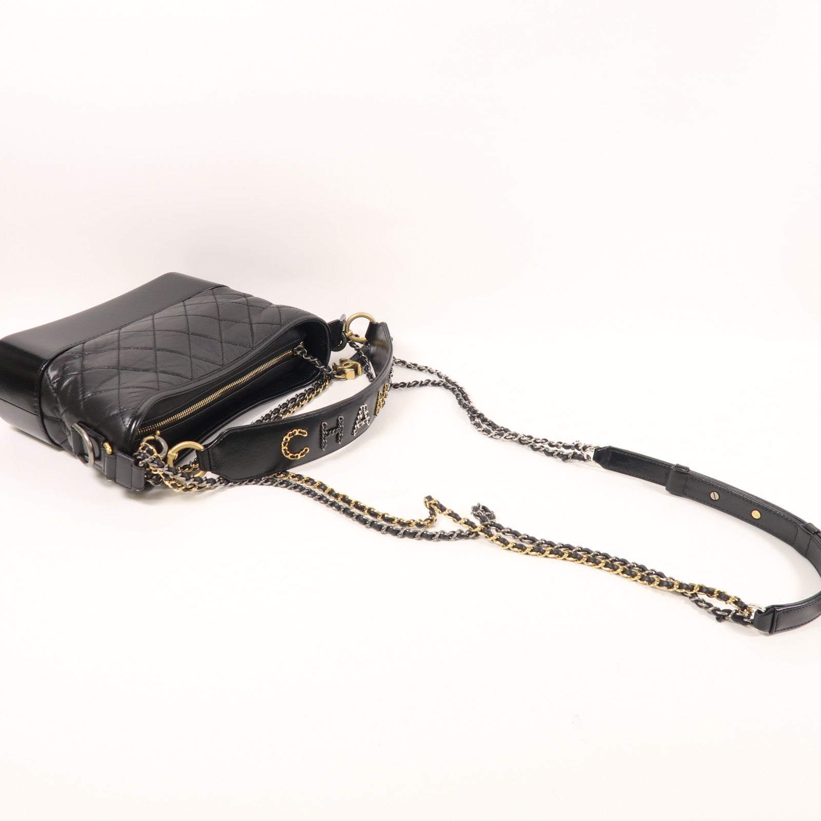 CHANEL 皮革Gabrielle Medium手挽肩背兩用袋