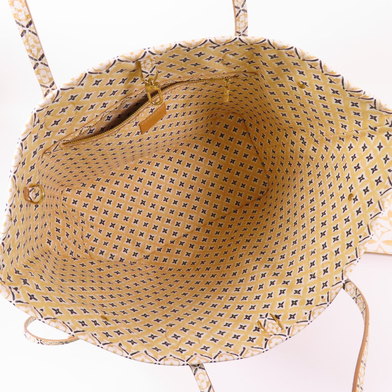 LOUIS VUITTON LV GHW Neverfull MM Tote Bag M22978 Monogram Giant White