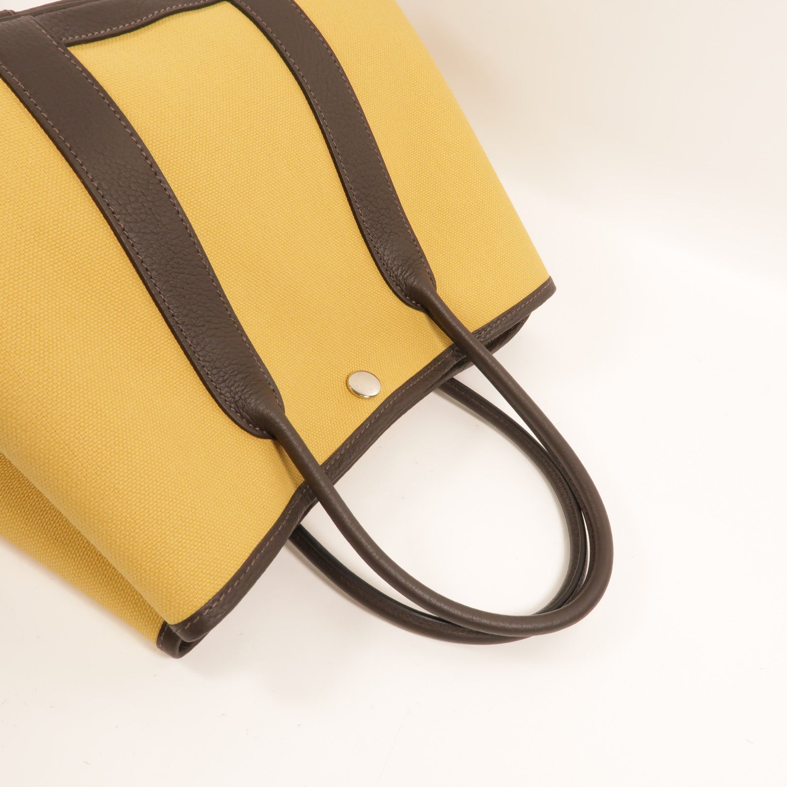 HERMES Toile H Garden Party TPM手挽袋Ebene/Paille