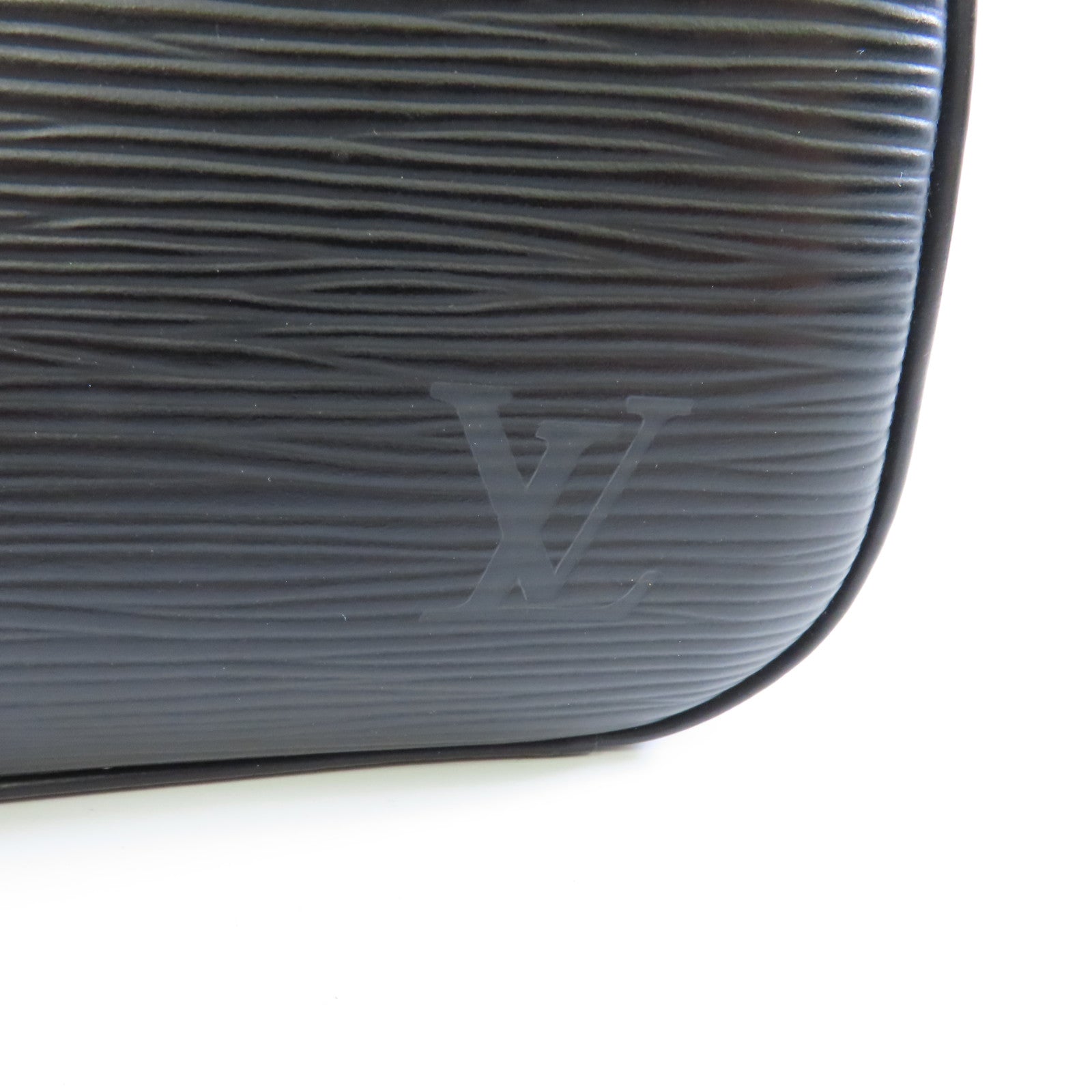 LOUIS VUITTON Epi Jasmin金扣手挽袋黑色