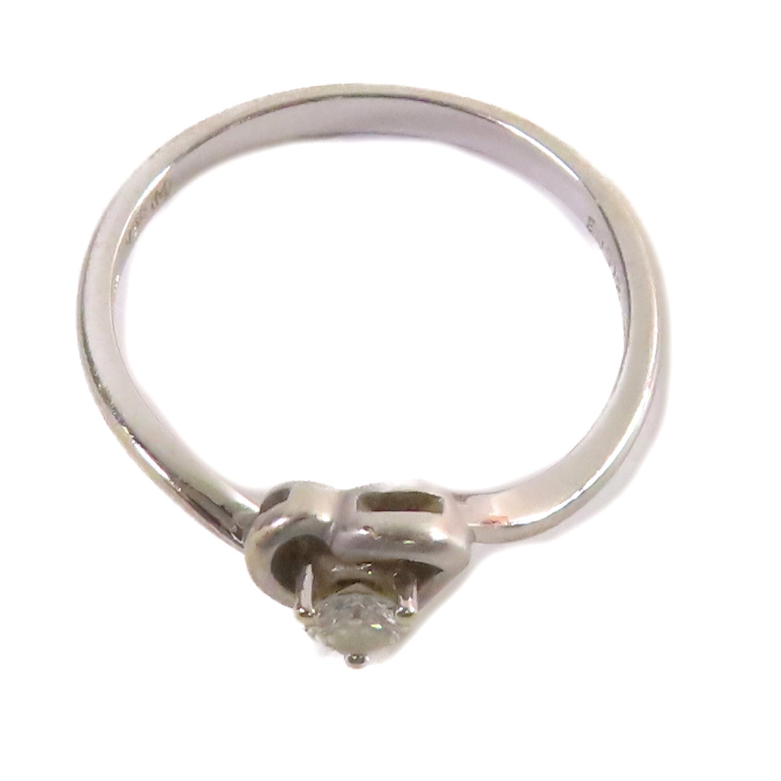 JEWELRY 【激減優惠】18K白金/0.12ct鑽石Diamond Ring戒指US#6