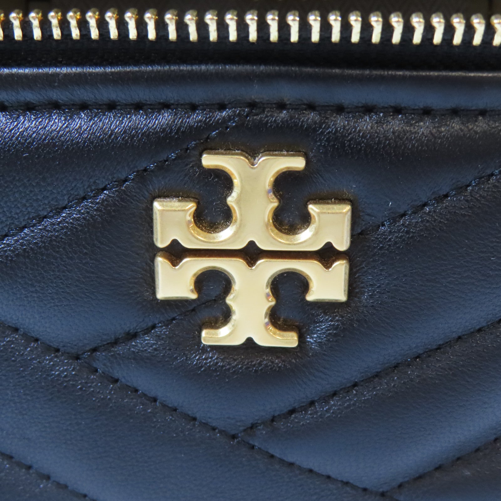 Tory Burch 羊皮皮革2 Way Chain Shoulder Bag金扣鏈帶手挽肩背兩用袋黑色