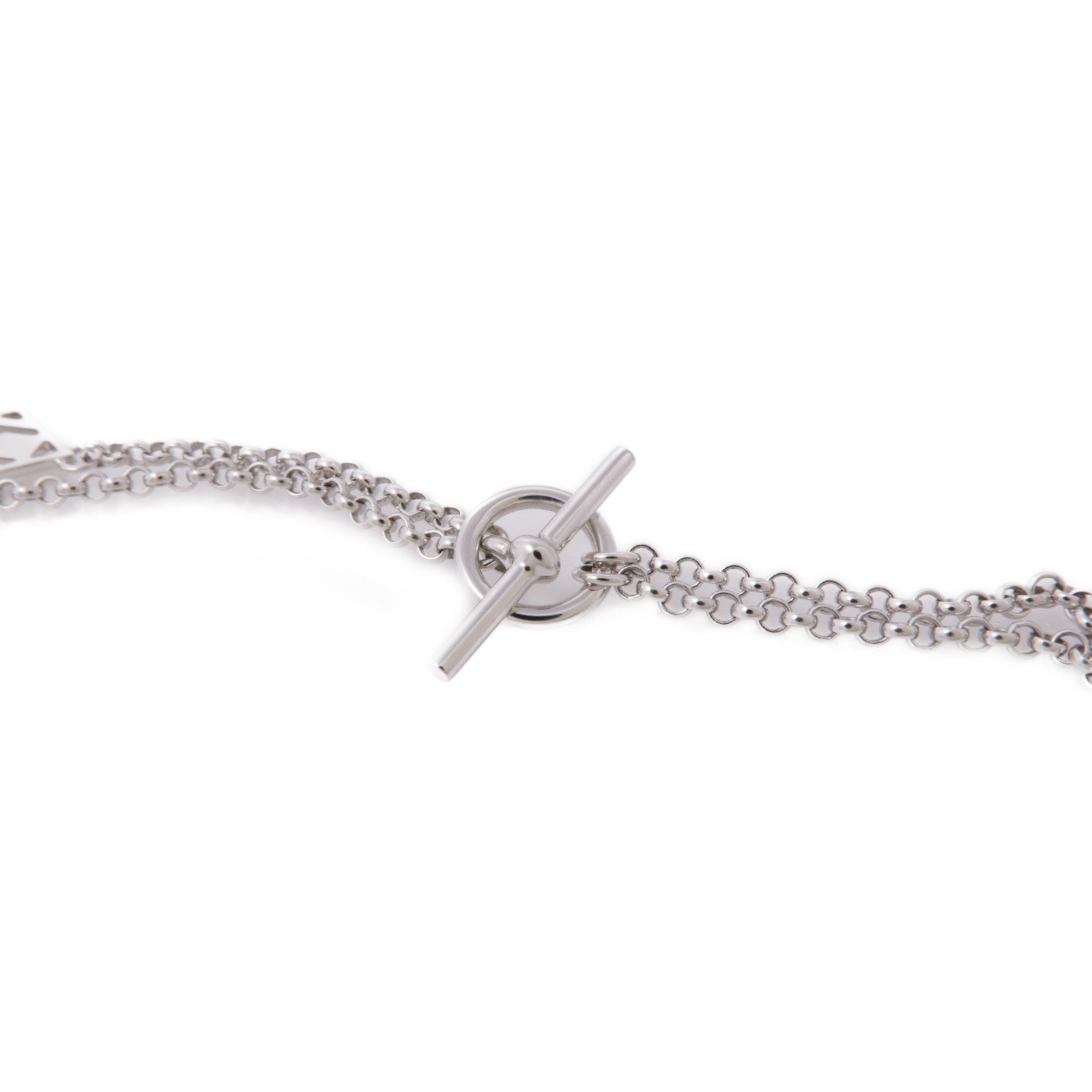 HERMES 18K白金Gambade Necklace鑽石項鍊