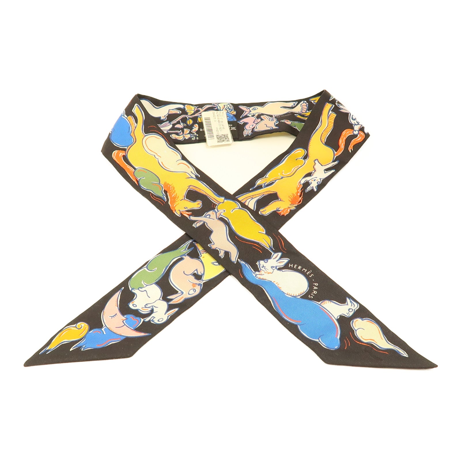 HERMES 絲質Twilly絲巾