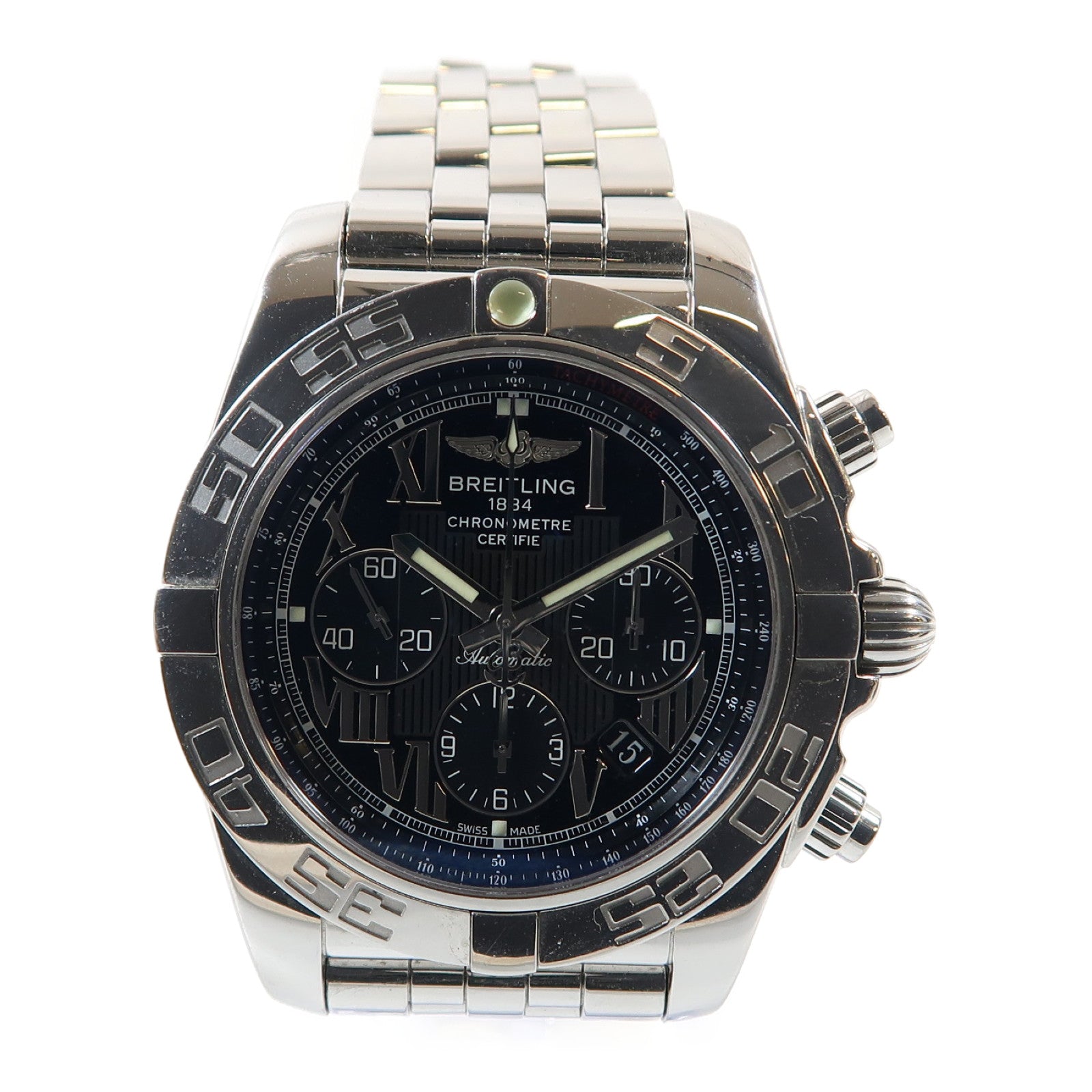 BREITLING Chronomat不鏽鋼手錶自動機芯黑色