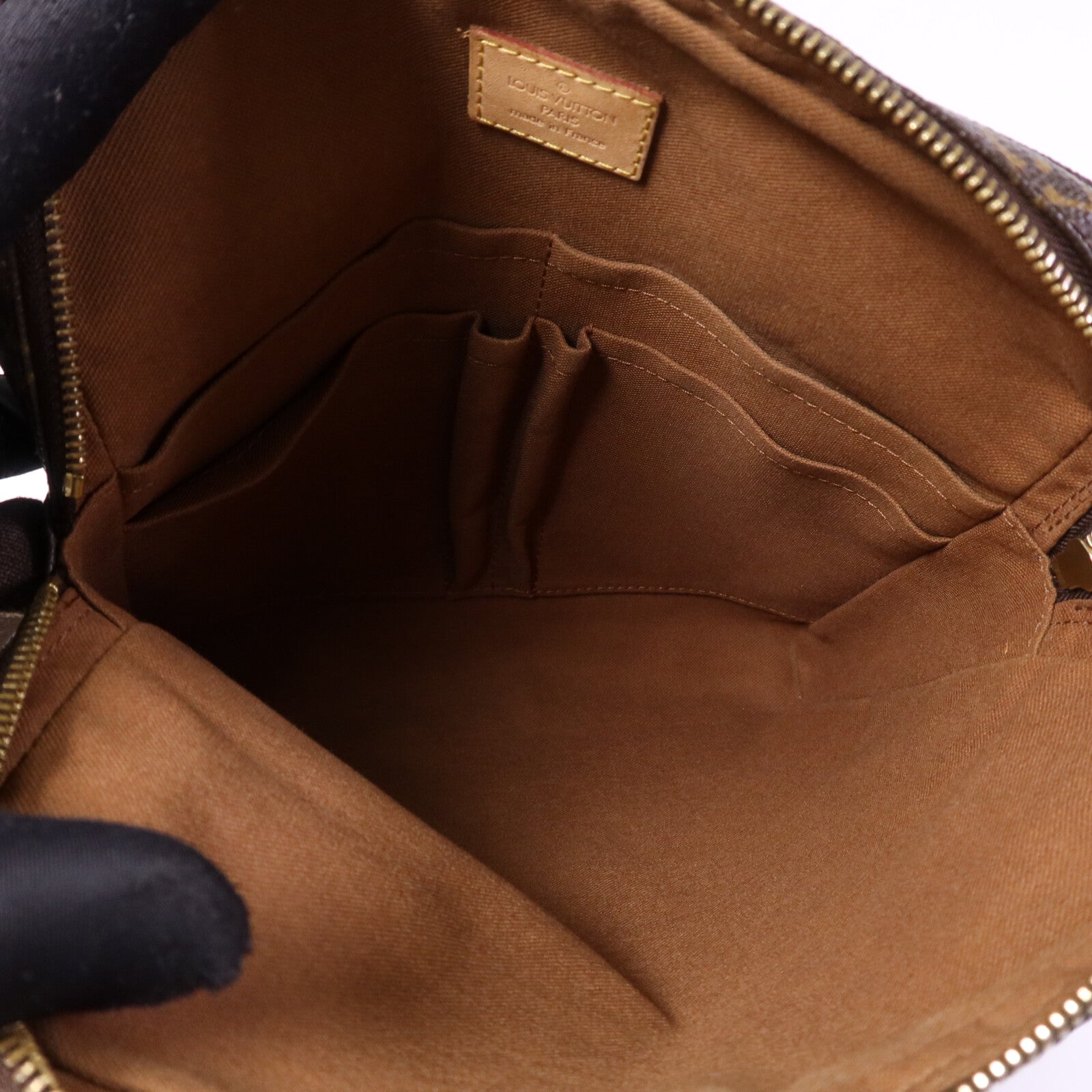 LOUIS VUITTON Monogram Trotteur Beaubourg金扣肩背袋