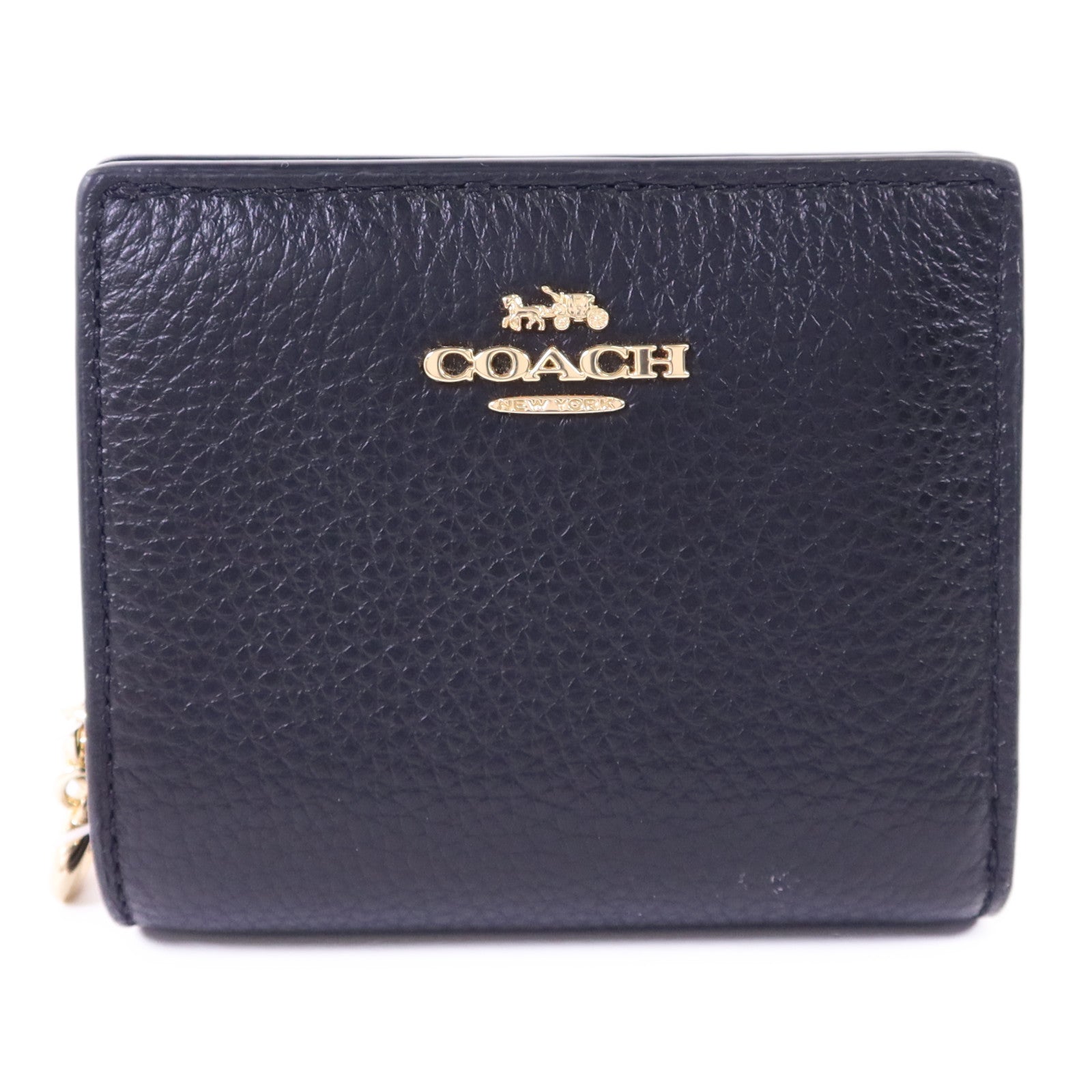COACH 牛皮皮革Wallet金扣錢包