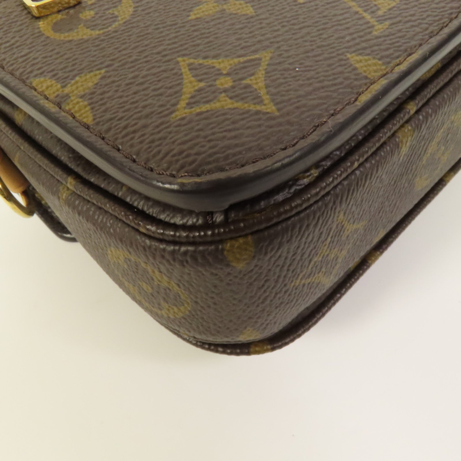 LOUIS VUITTON Monogram Pochette Metis East West金扣手挽肩背兩用袋
