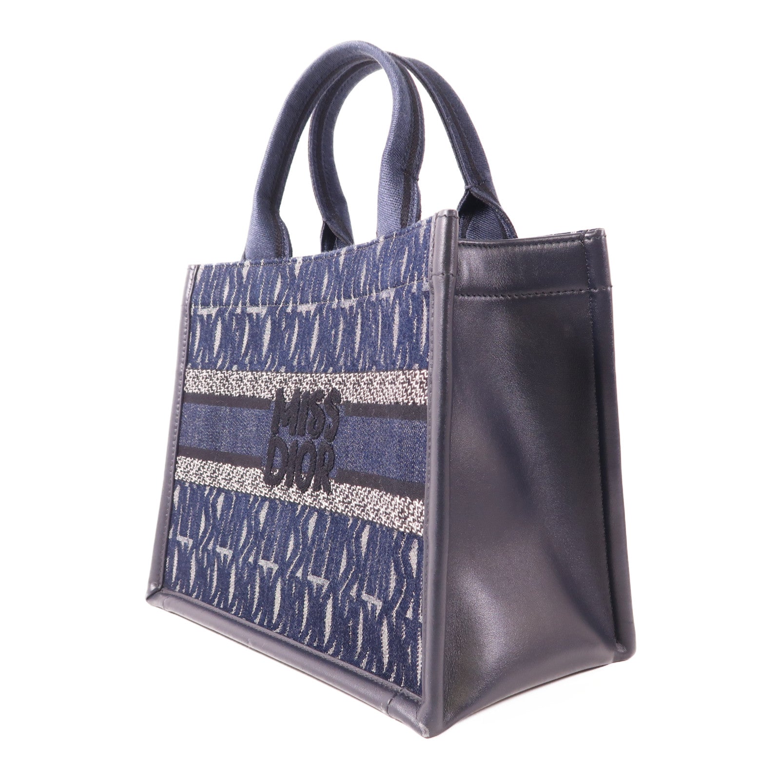 Dior 帆布Small Book Tote金扣手挽肩背兩用袋