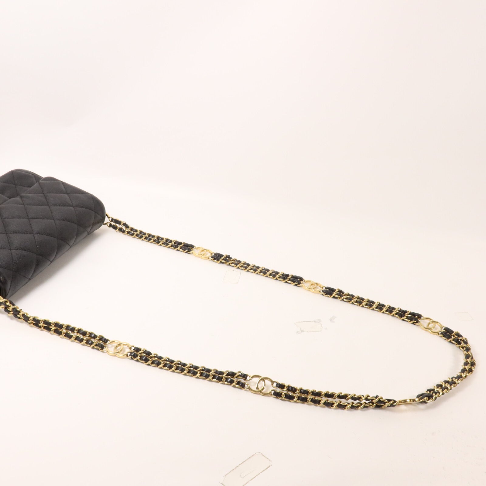 CHANEL 牛皮皮革Mini Flap Bag鏈帶肩背袋
